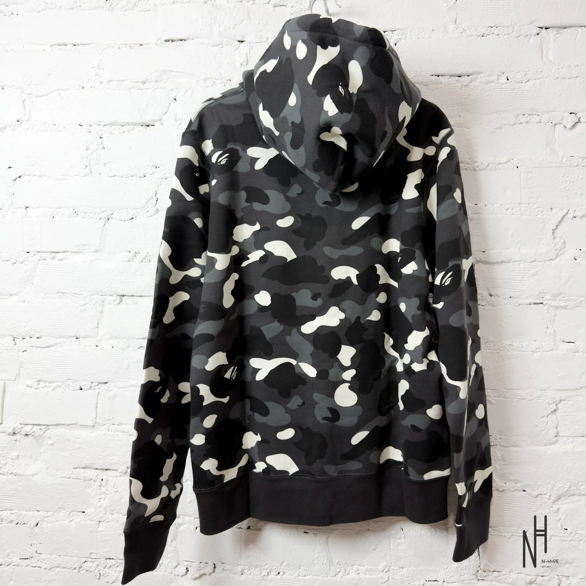 BAPE City Camo Large Ape Head Pullover Hoodie (SS24) Black - Image 4