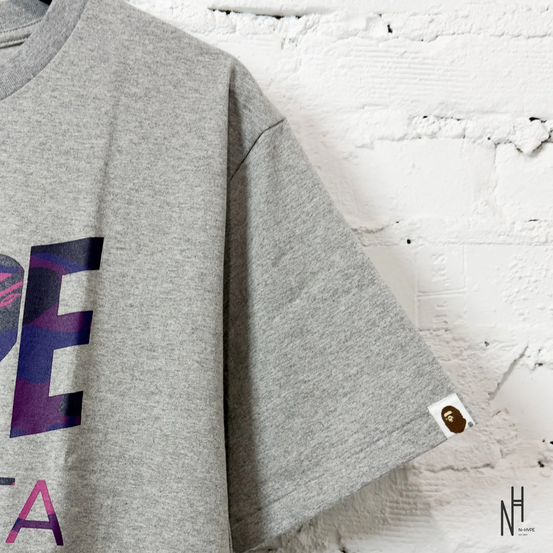 BAPE Color Camo Bape Sta Logo Tee Tee Gray - Image 3