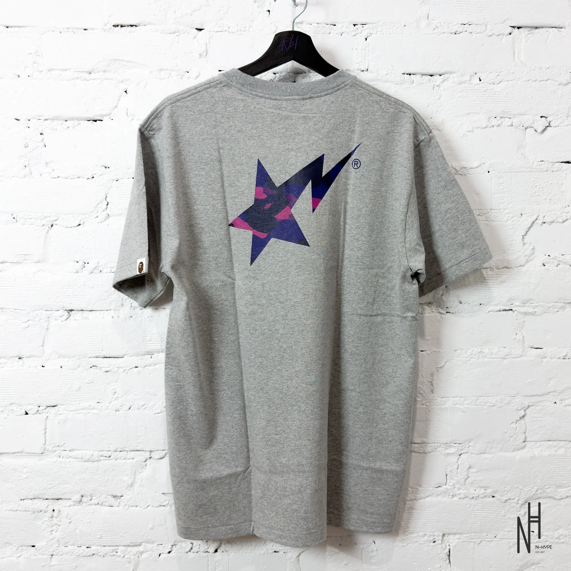 BAPE Color Camo Bape Sta Logo Tee Tee Gray - Image 4