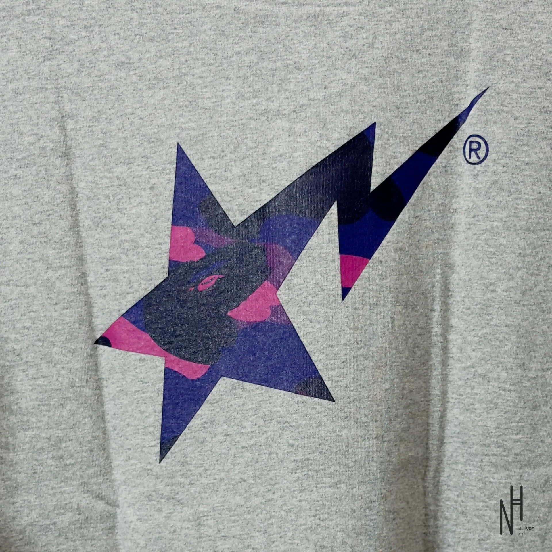 BAPE Color Camo Bape Sta Logo Tee Tee Gray - Image 5