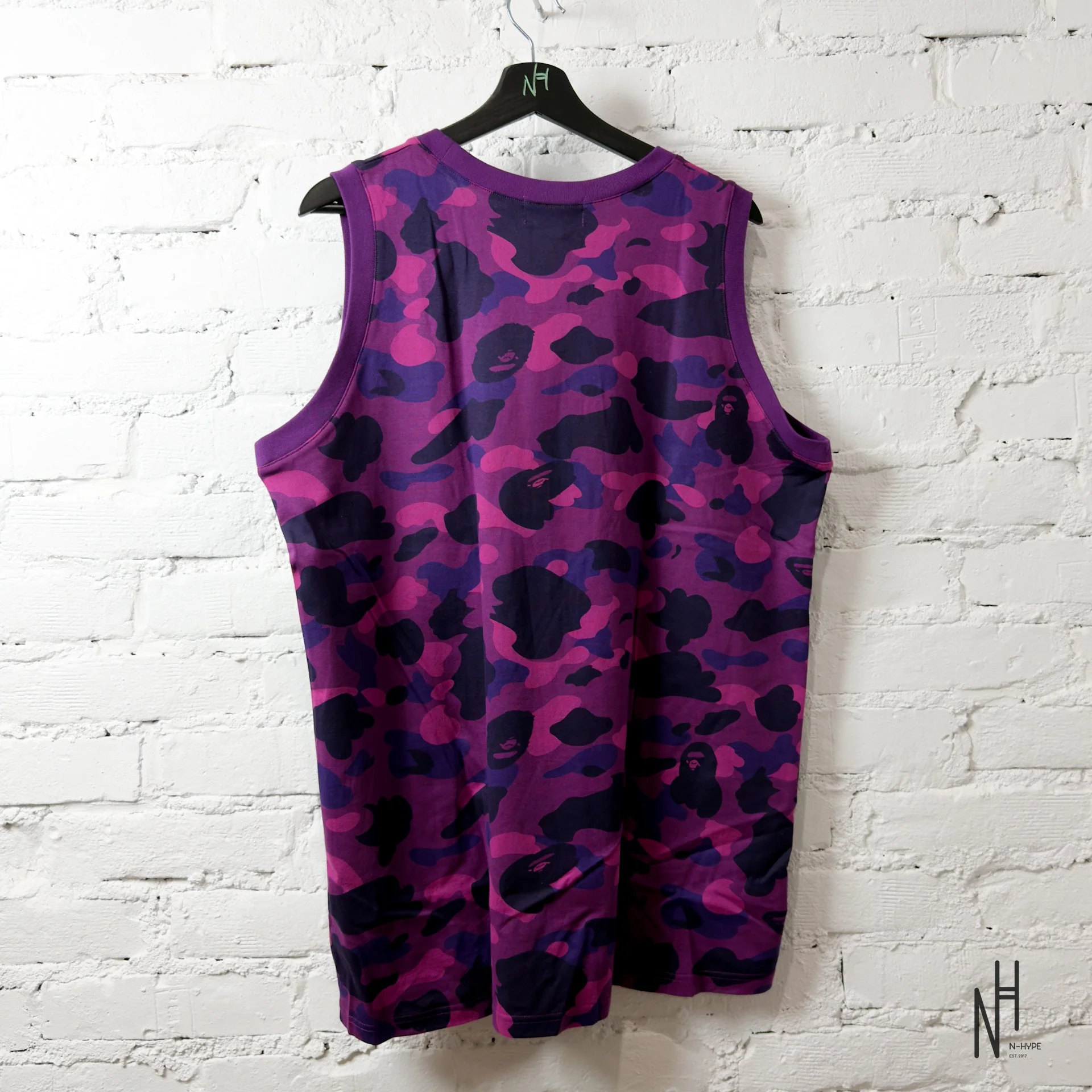 Bape Color Camo College Tank Top Purple - Image 3