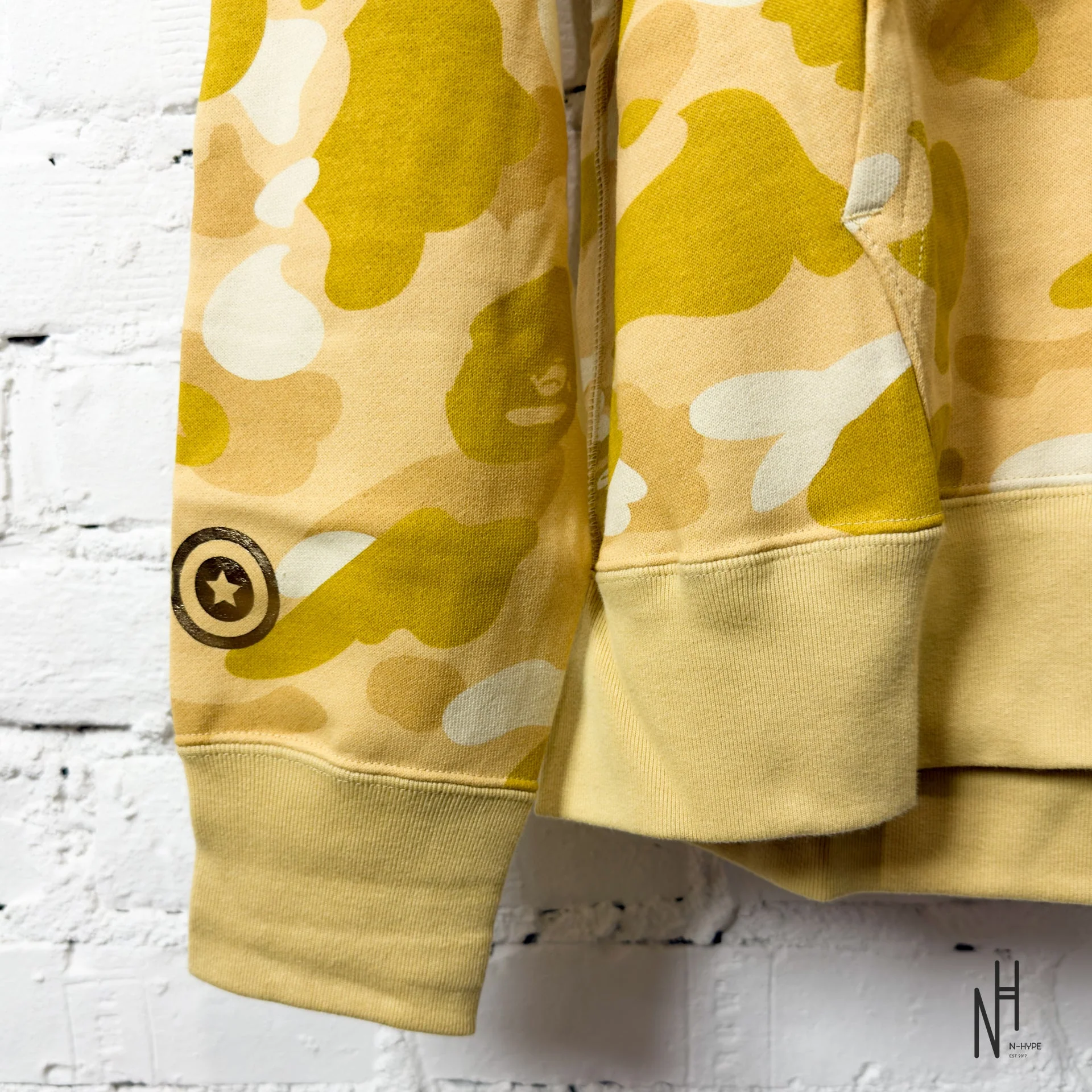 BAPE Color Camo Double Shark Full Zip Hoodie (SS24) Yellow - Image 2