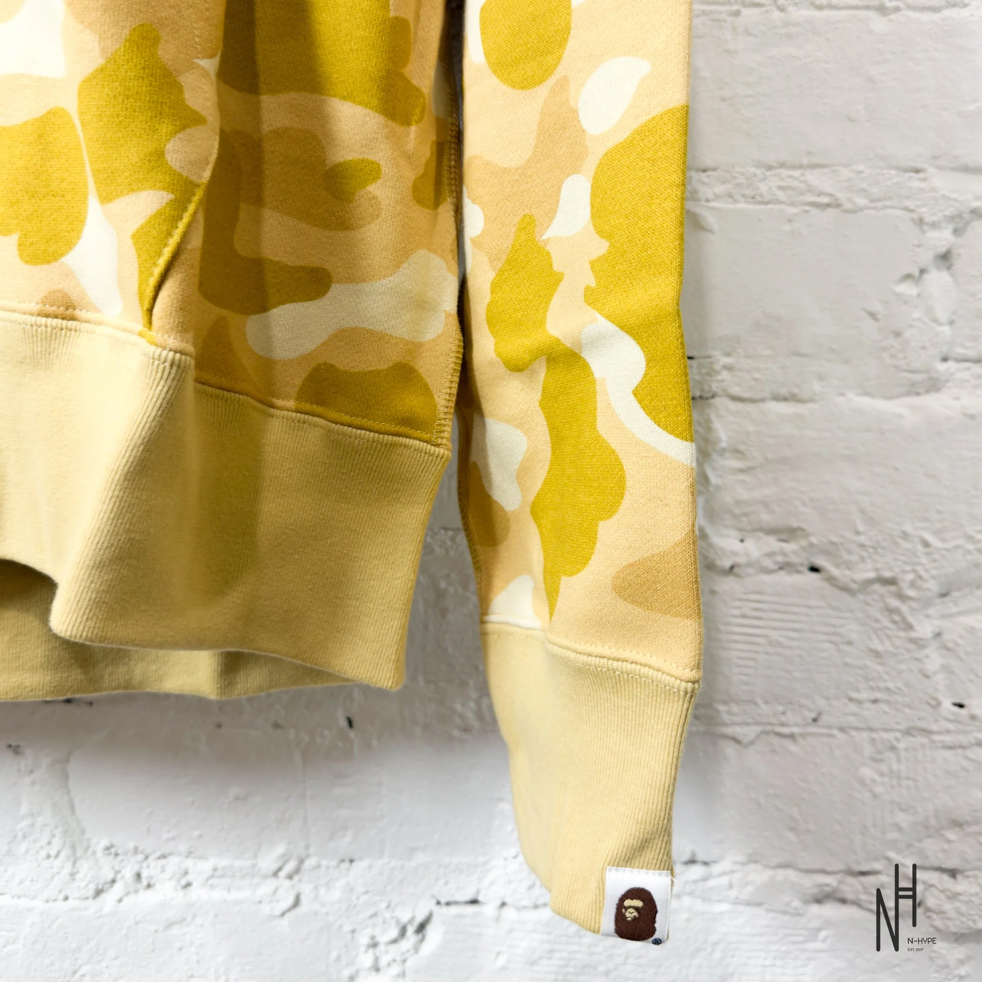 BAPE Color Camo Double Shark Full Zip Hoodie (SS24) Yellow - Image 3