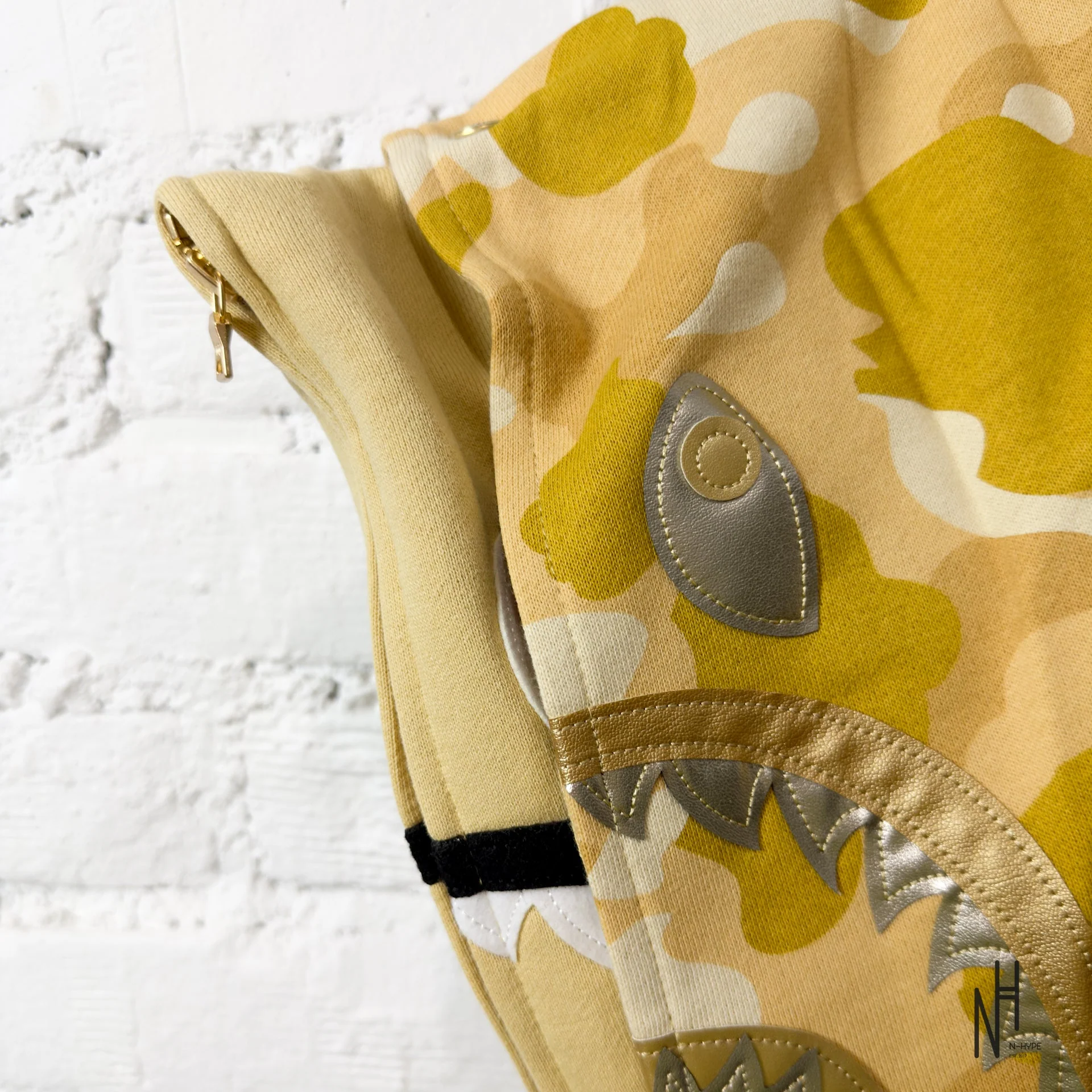 BAPE Color Camo Double Shark Full Zip Hoodie (SS24) Yellow - Image 6