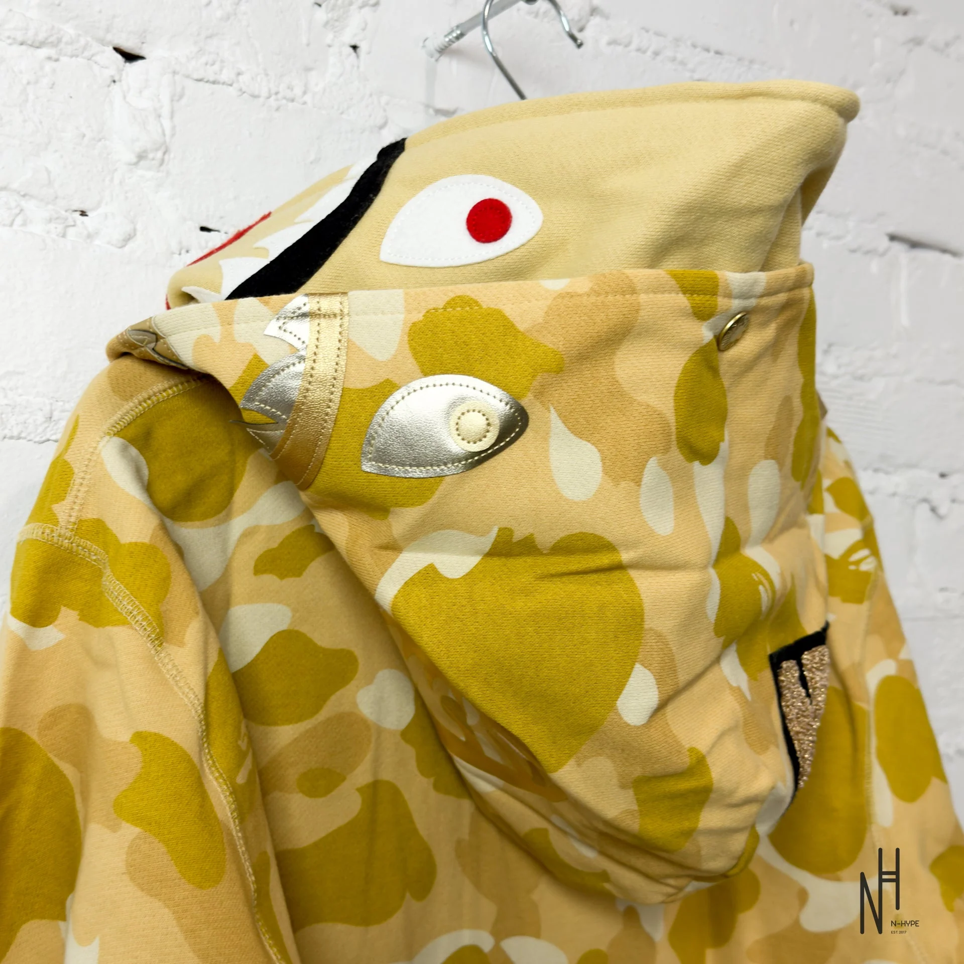 BAPE Color Camo Double Shark Full Zip Hoodie (SS24) Yellow - Image 8