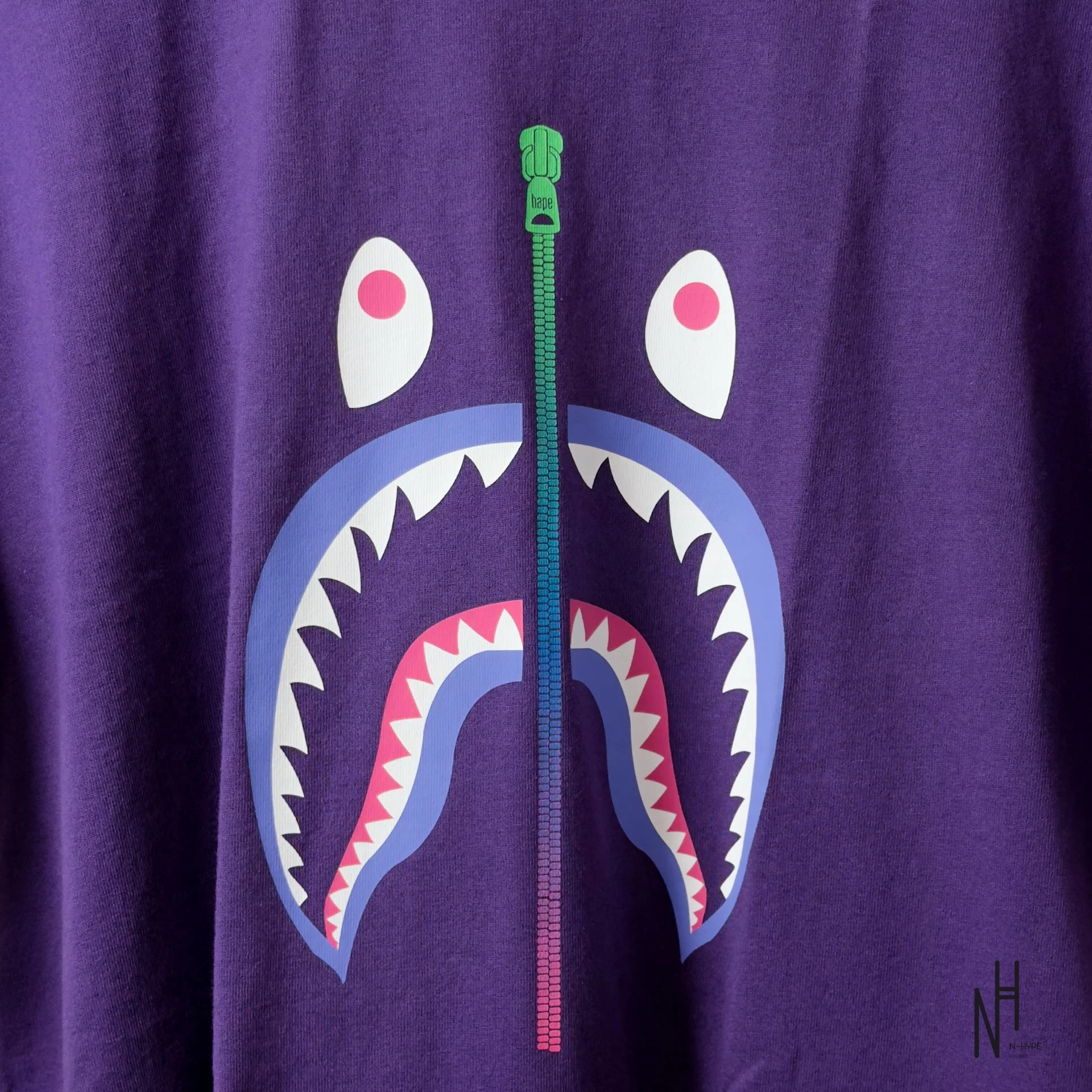 BAPE Color Shark Tee Purple - Image 2