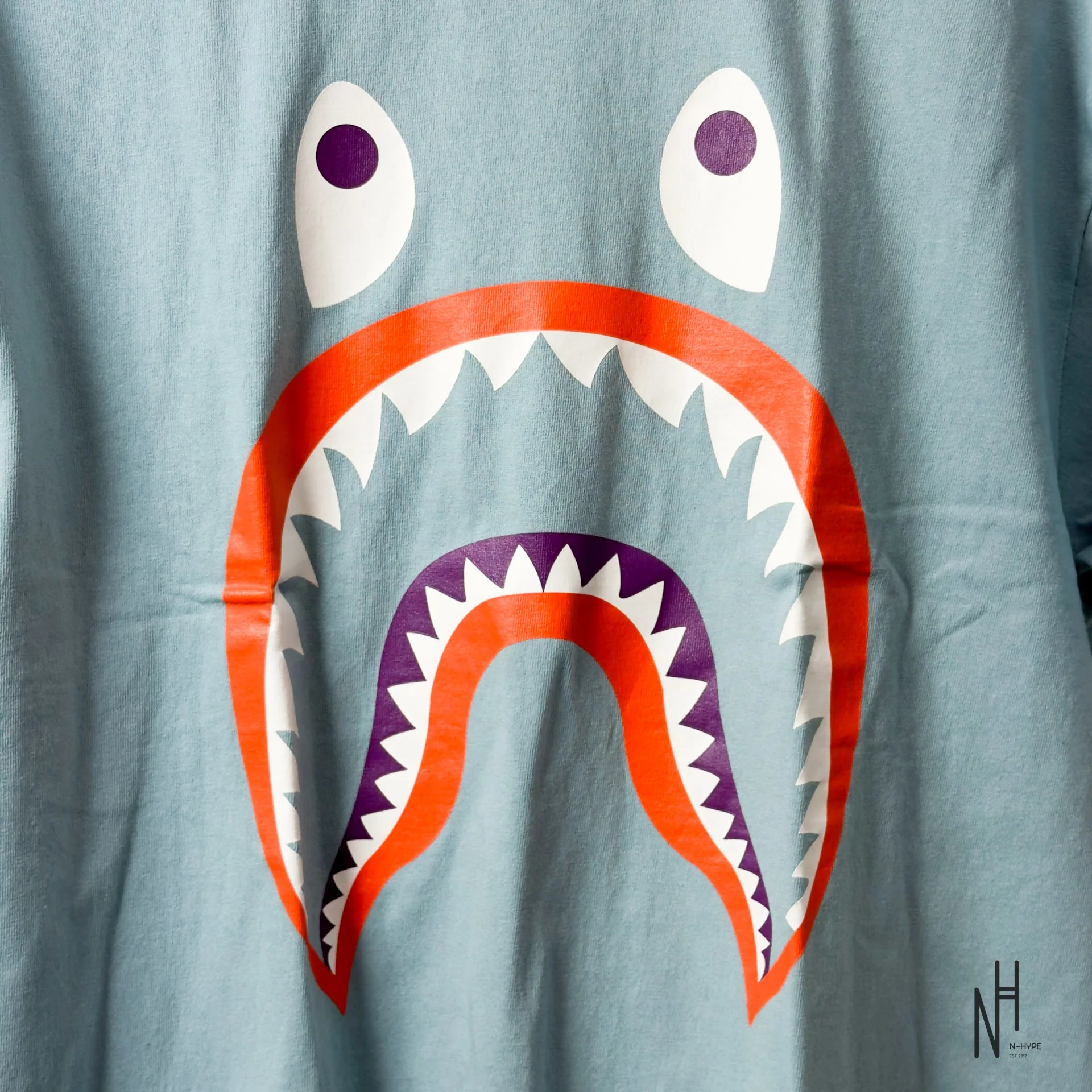 BAPE Colors Shark PONR Tee Sax - Image 2