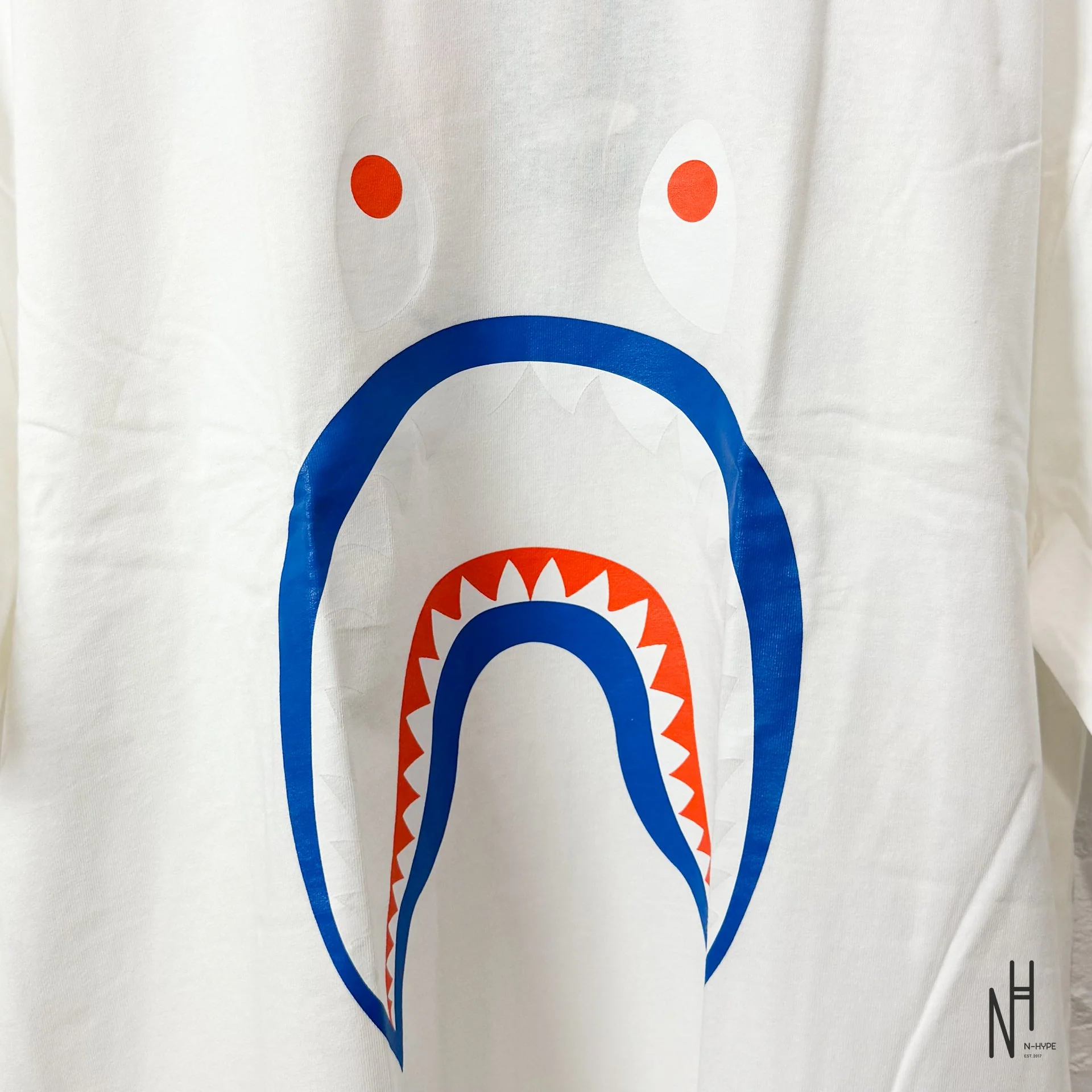 BAPE Colors Shark PONR Tee White - Image 2