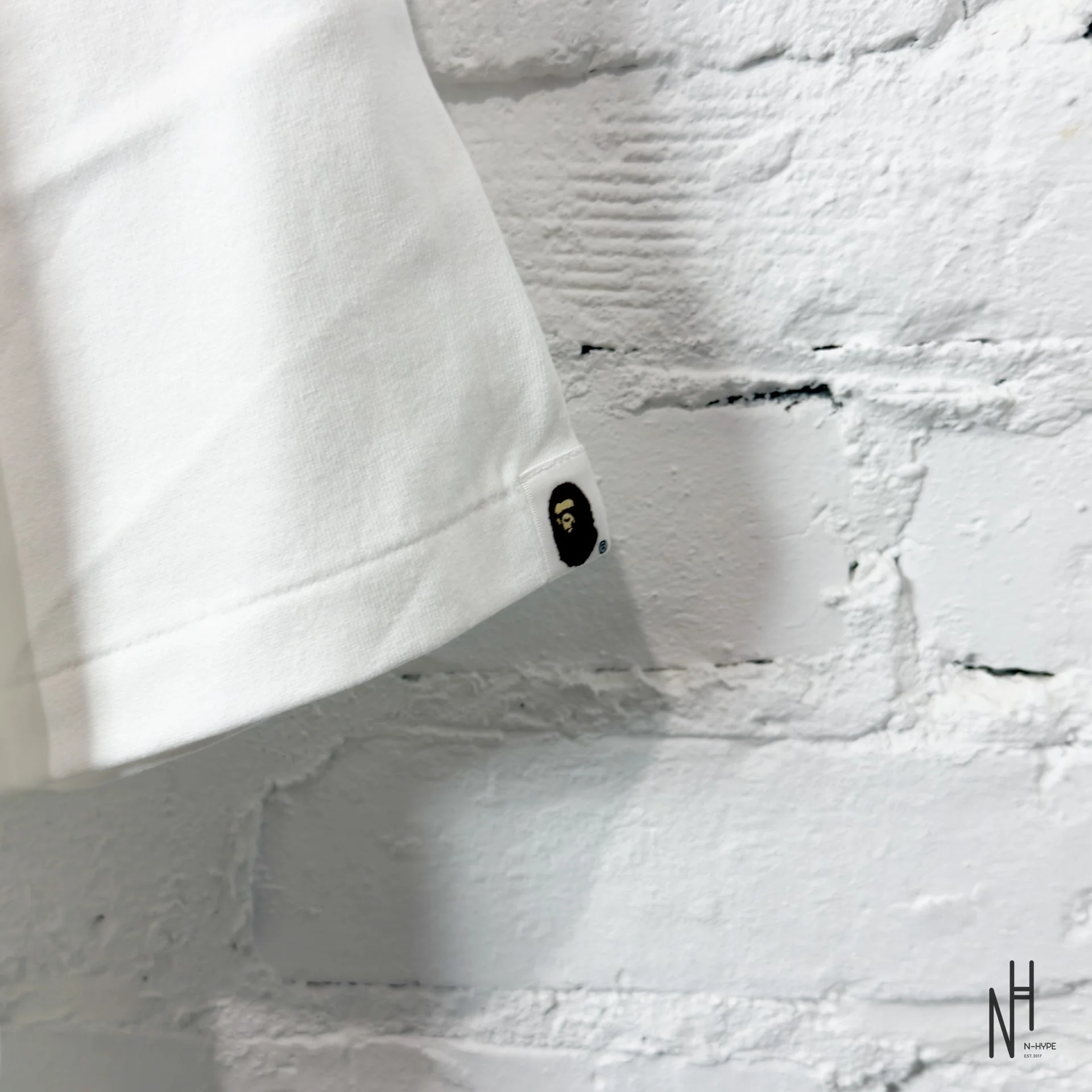 BAPE Fans Scarf Ape Head Tee White - Image 3
