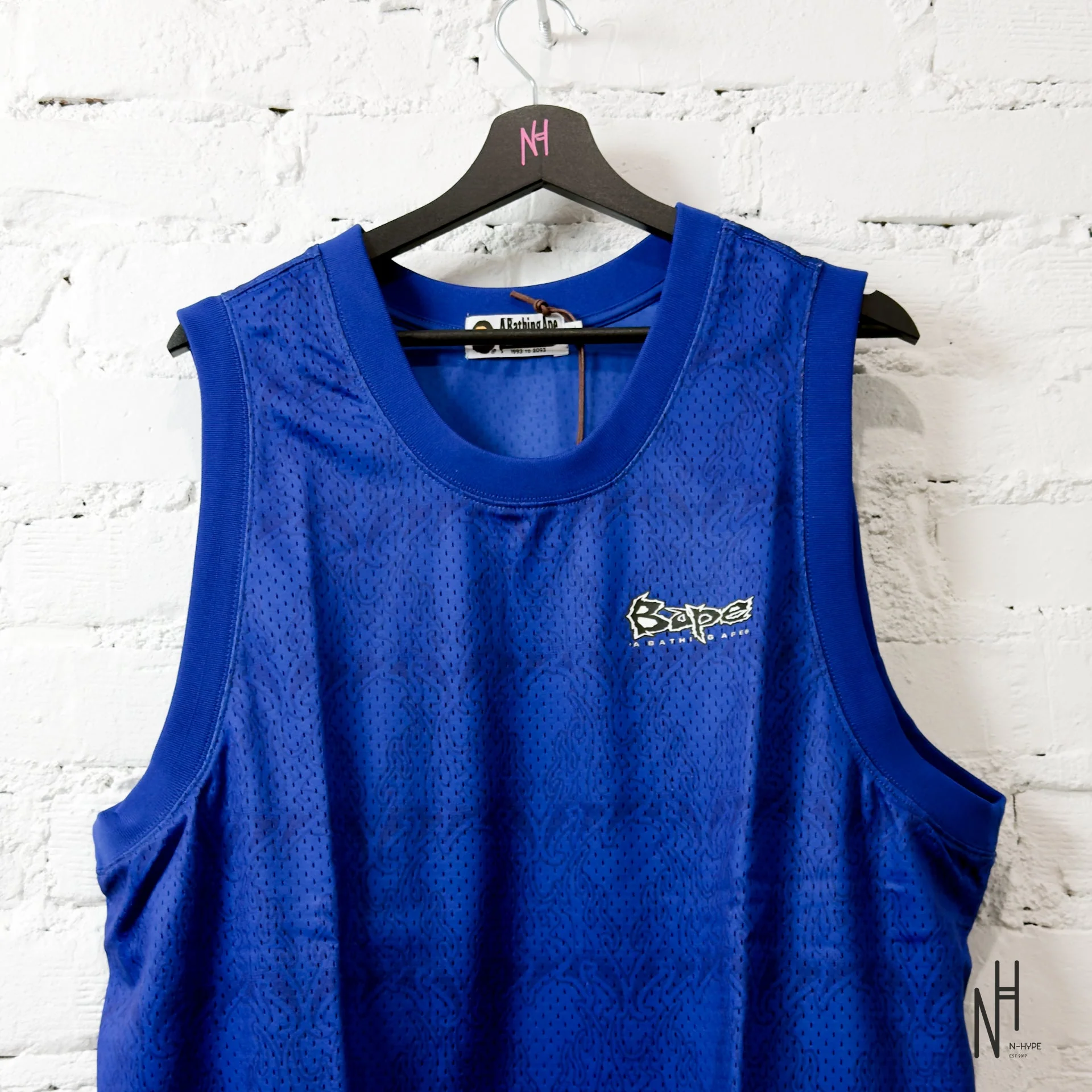 BAPE Flame Mesh Vest Blue - Image 2