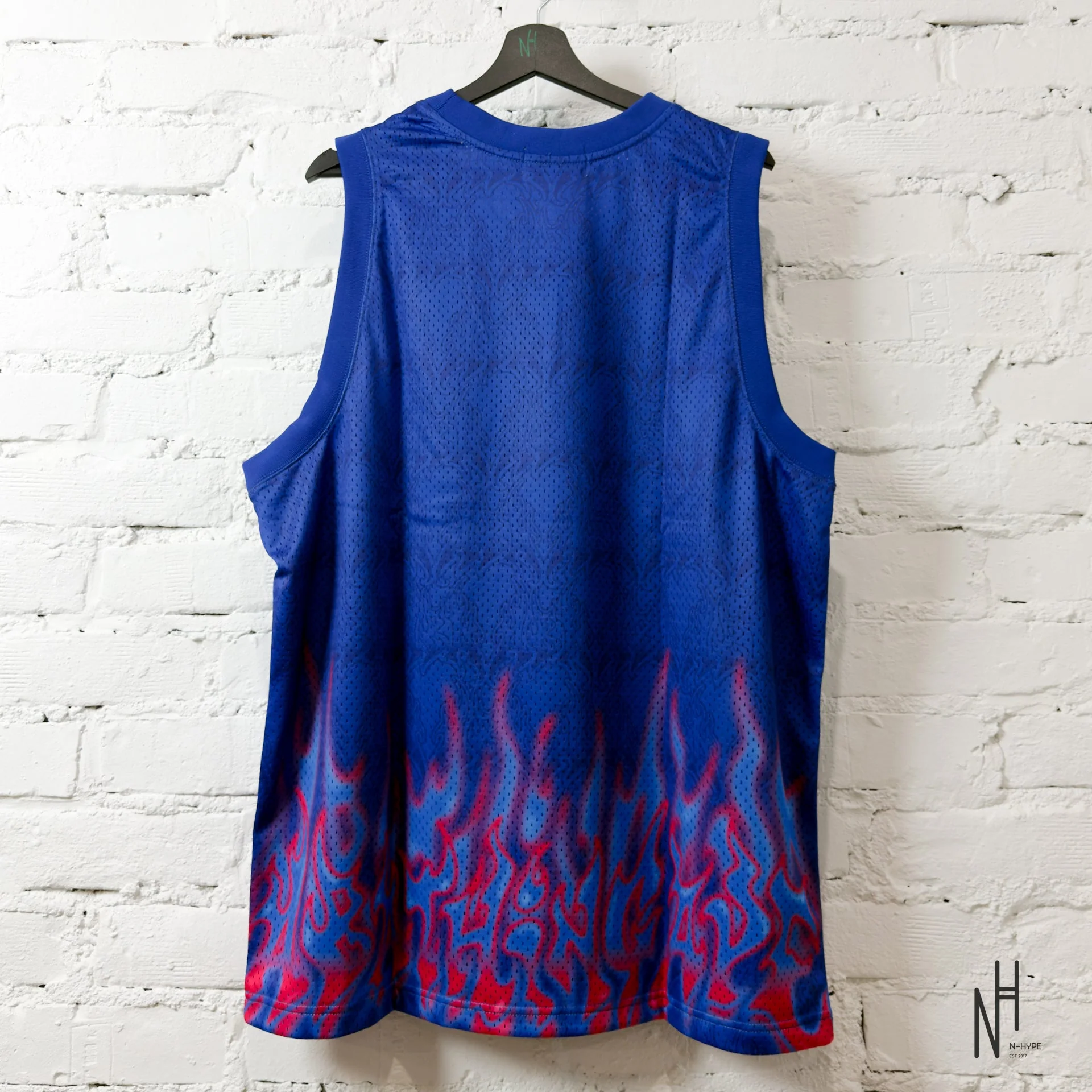 BAPE Flame Mesh Vest Blue - Image 3