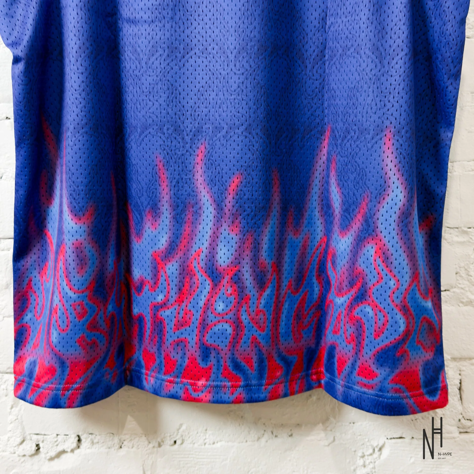 BAPE Flame Mesh Vest Blue - Image 4