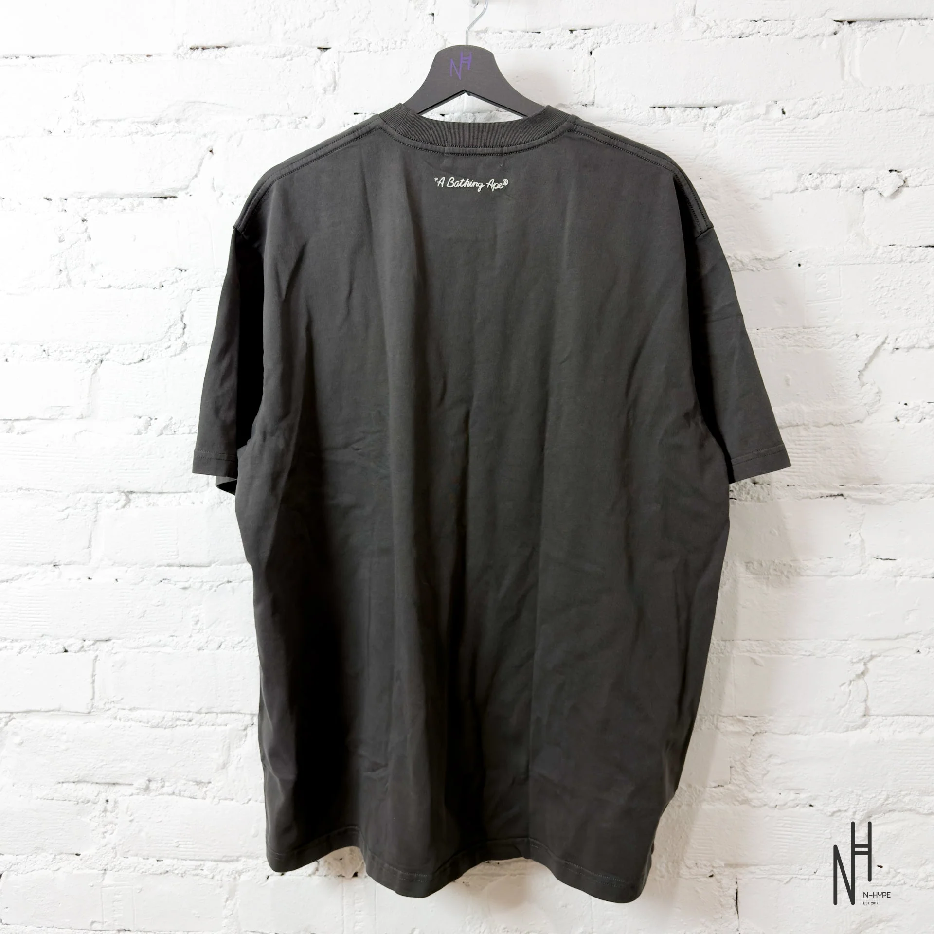 BAPE Garment Dye Shark Relaxed Fit Tee Black - Image 4