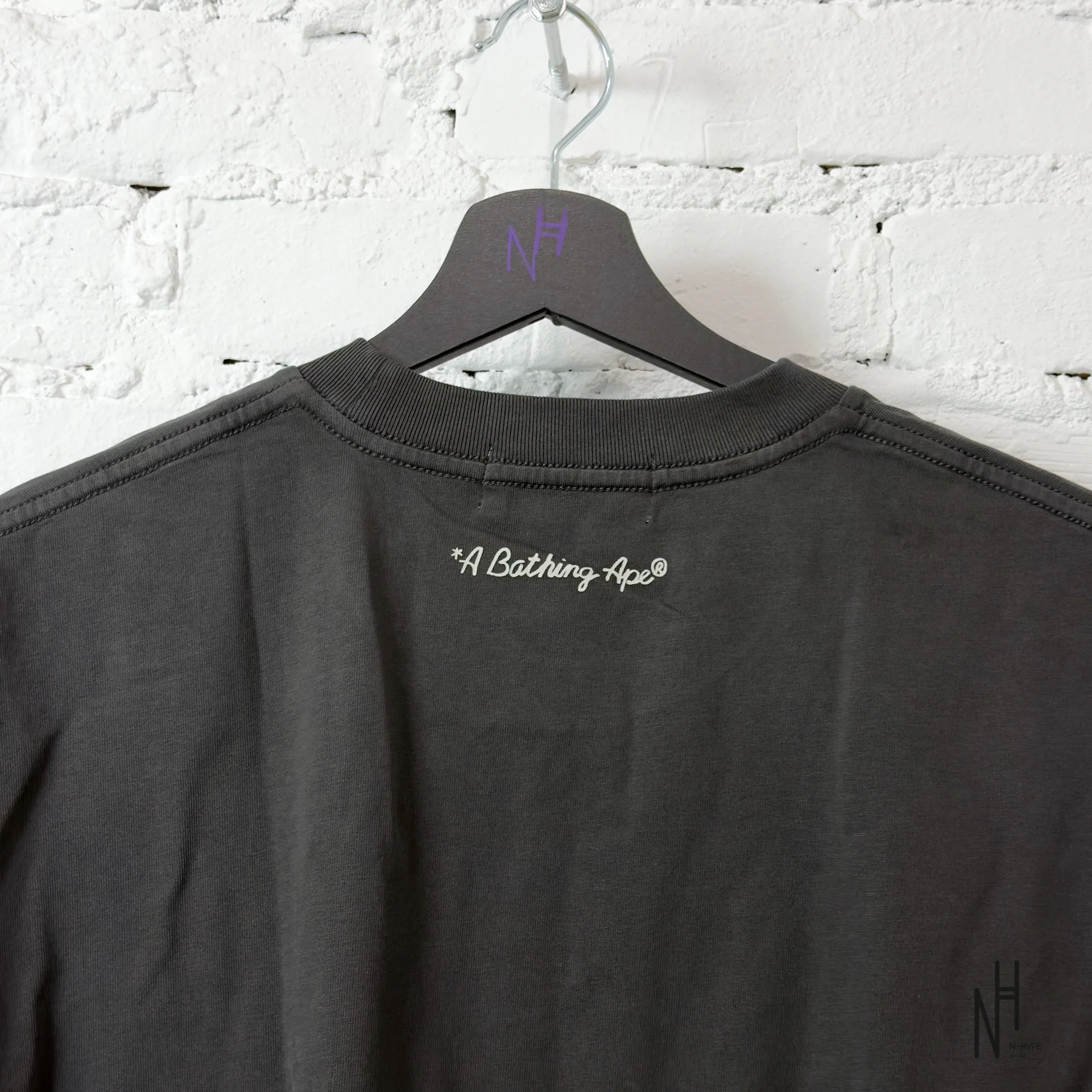 BAPE Garment Dye Shark Relaxed Fit Tee Black - Image 5