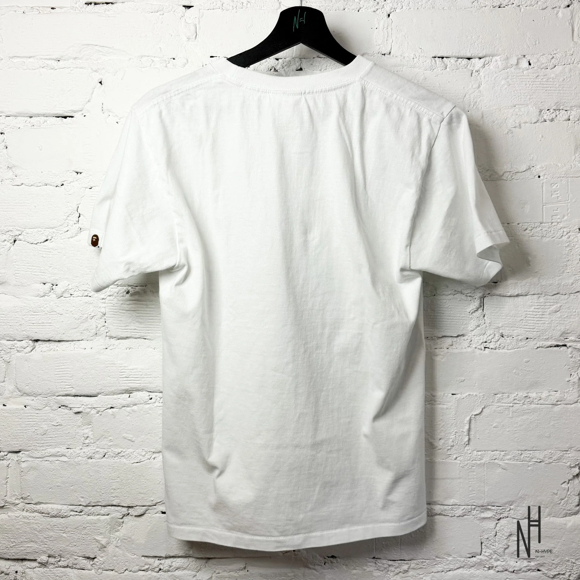 BAPE Grid Camo By Bathing Ape Tee (FW22) White Black - Image 3