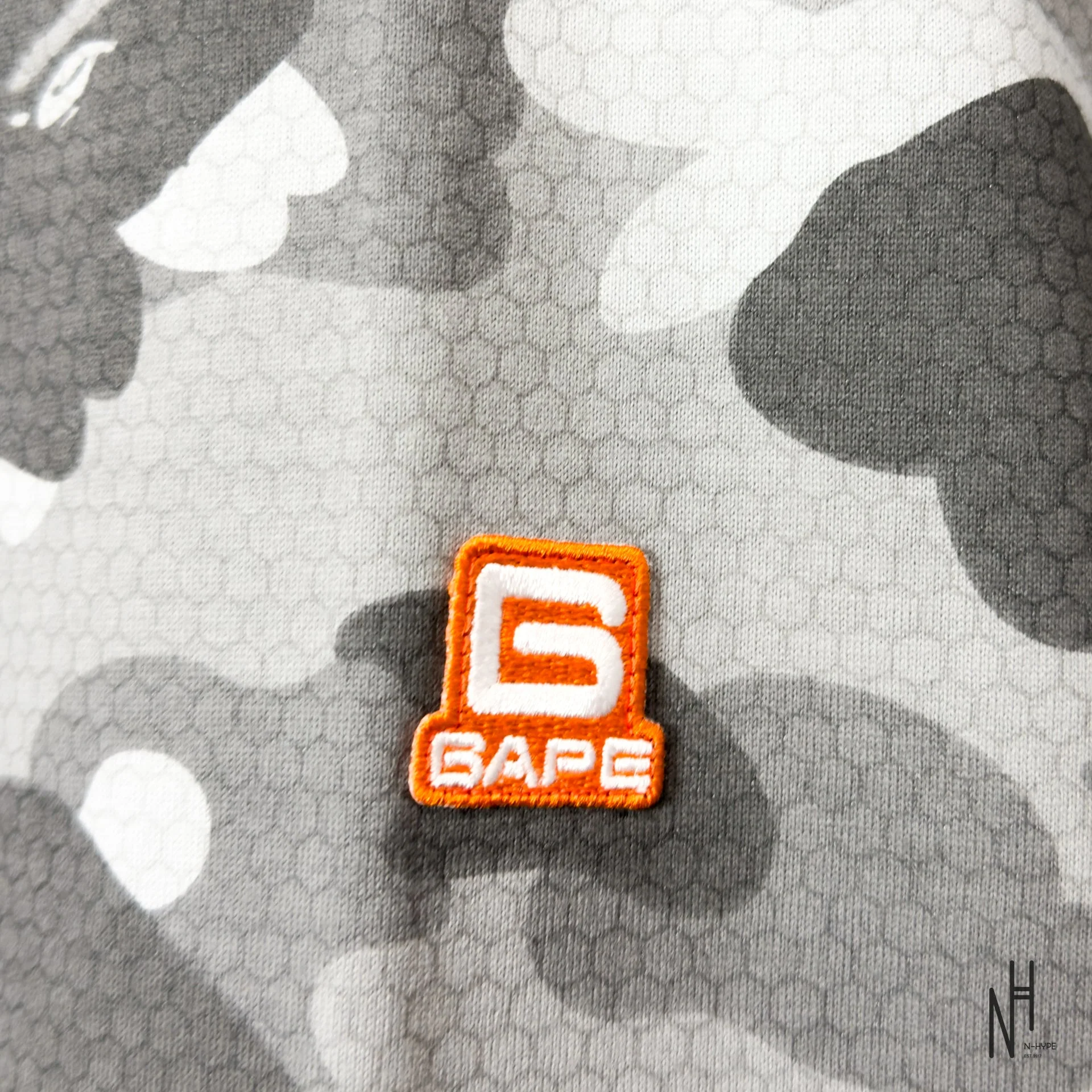 BAPE Honeycomb Camo Tee Gray - Image 2