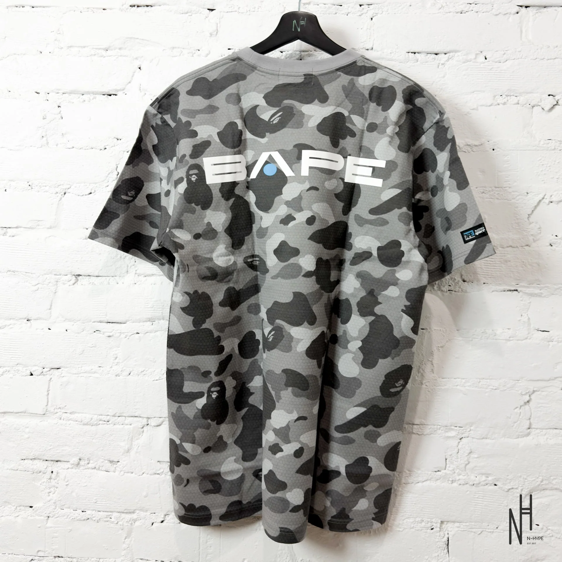 BAPE Honeycomb Camo Tee Gray - Image 3