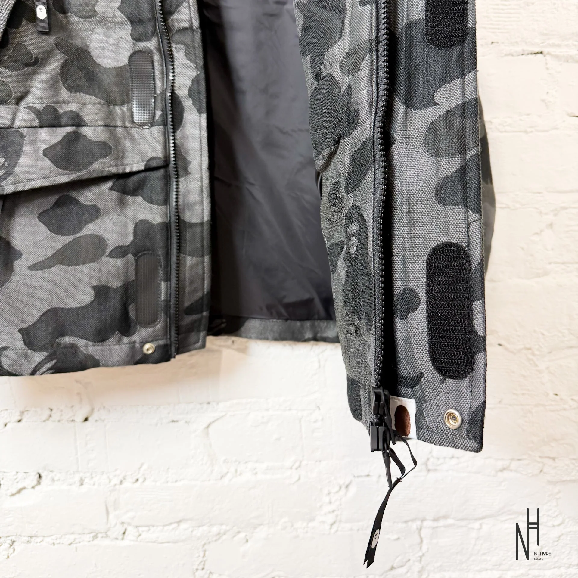 Bape Jacquard Snowboard Jacket Black - Image 4
