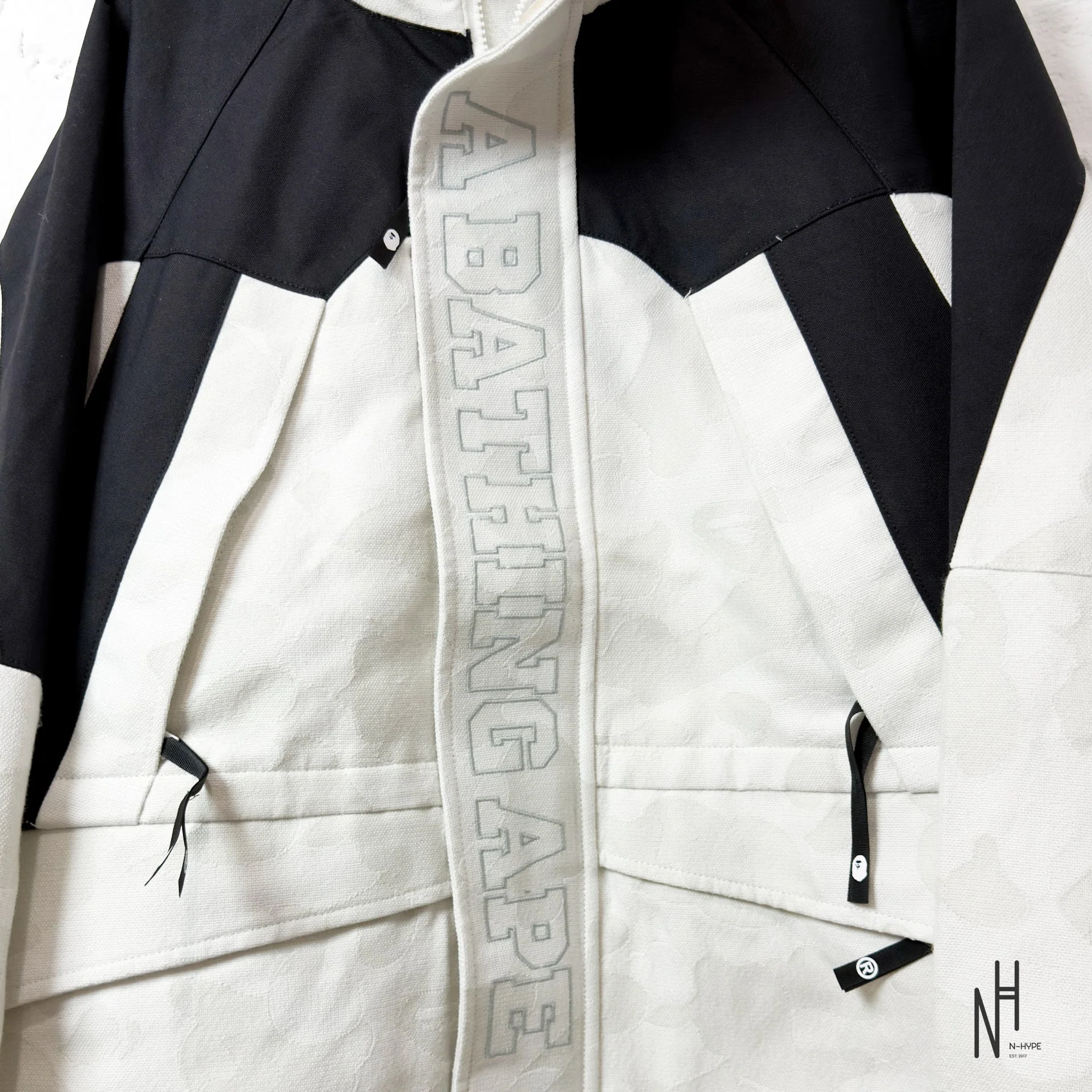 Bape Jacquard Snowboard Jacket Gray - Image 3