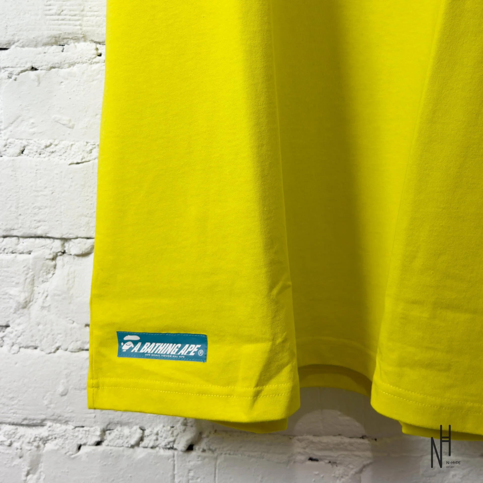 BAPE Logo Tee Yellow - Image 4
