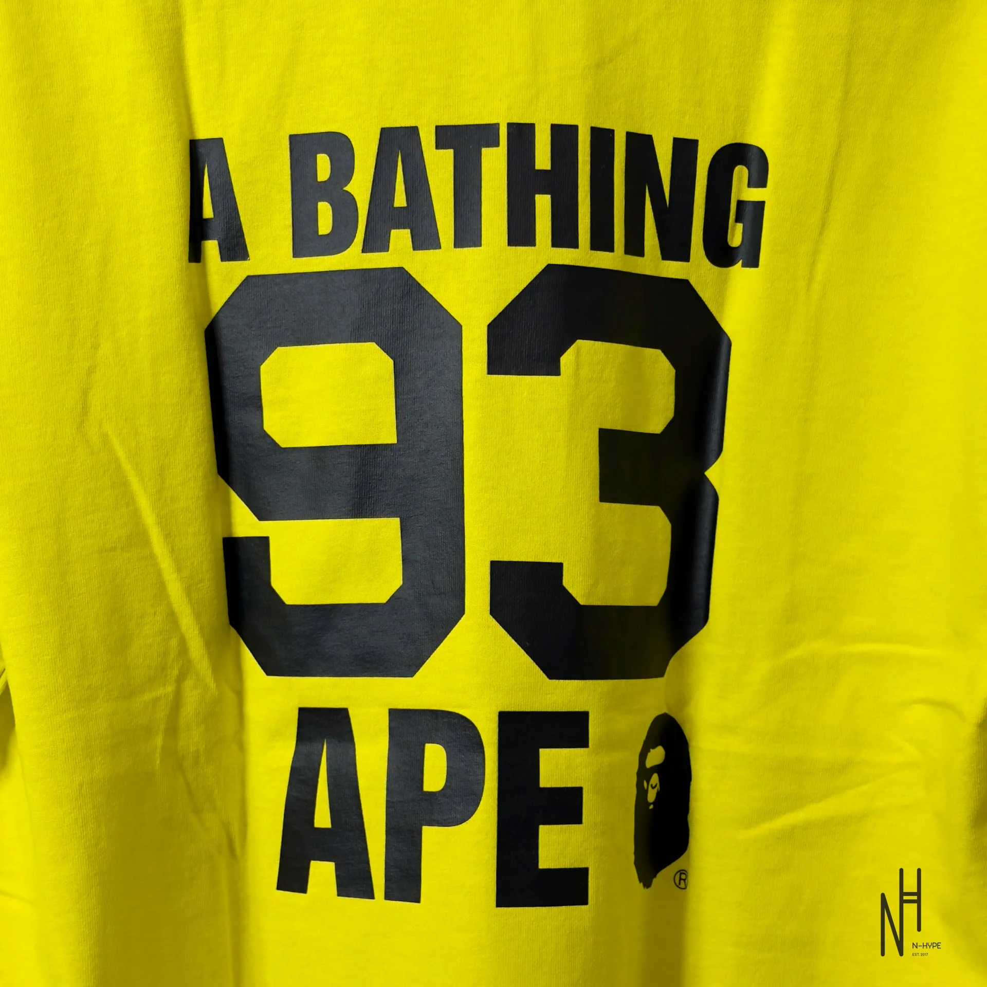 BAPE Logo Tee Yellow - Image 6
