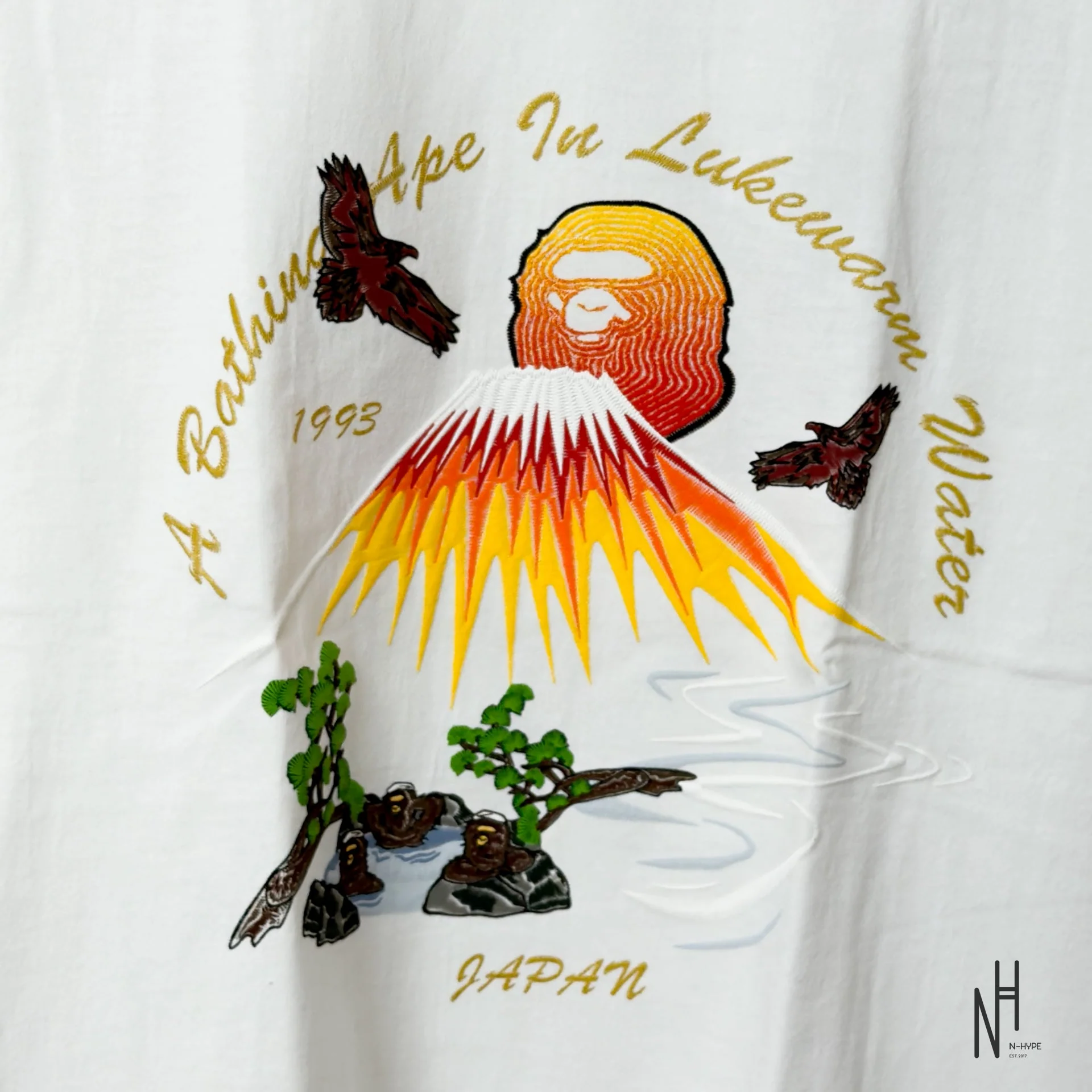 Bape One Fuji Two Taka Three Apes Souvenir Thee White - Image 2