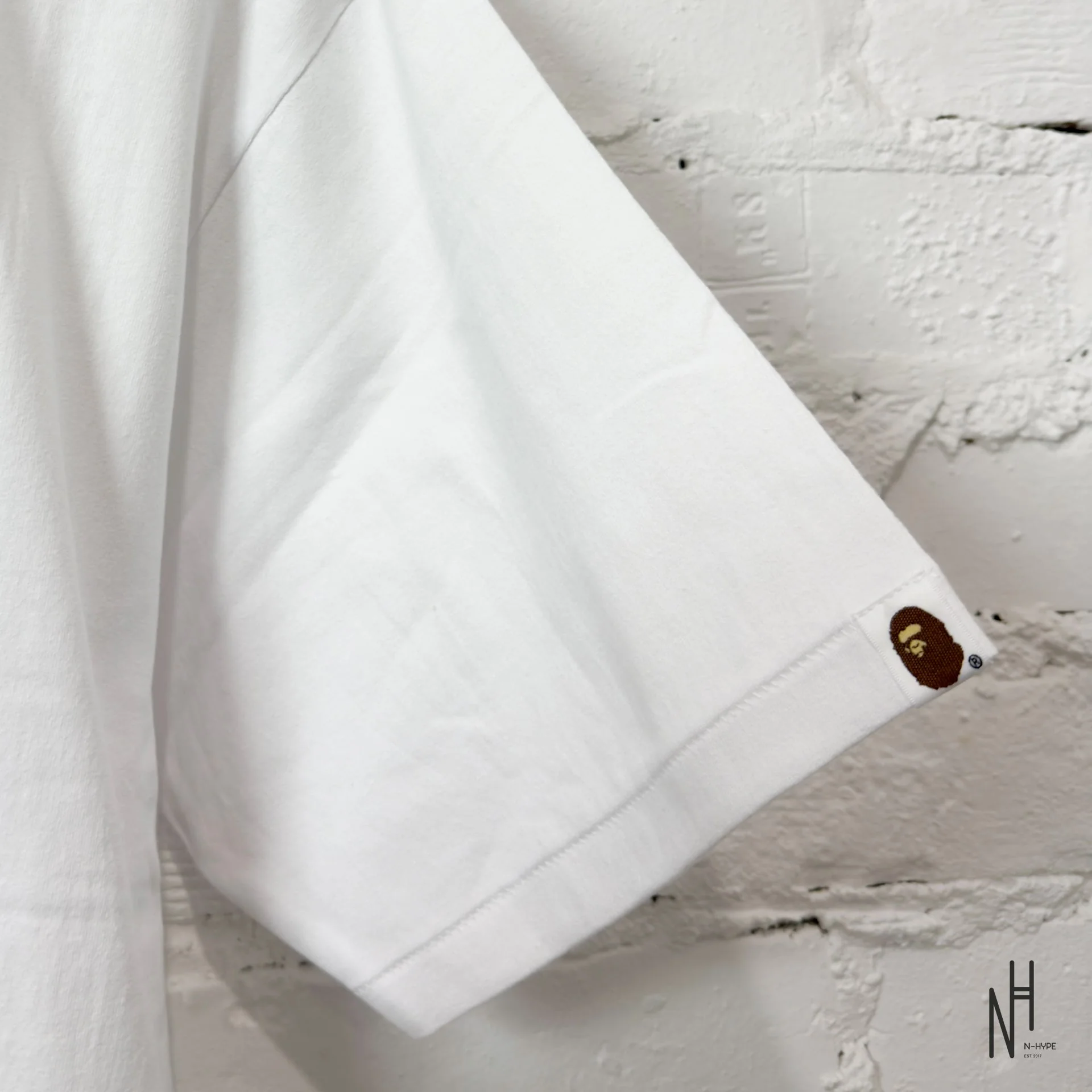 BAPE Pigment Bape Logo Tee White - Image 3