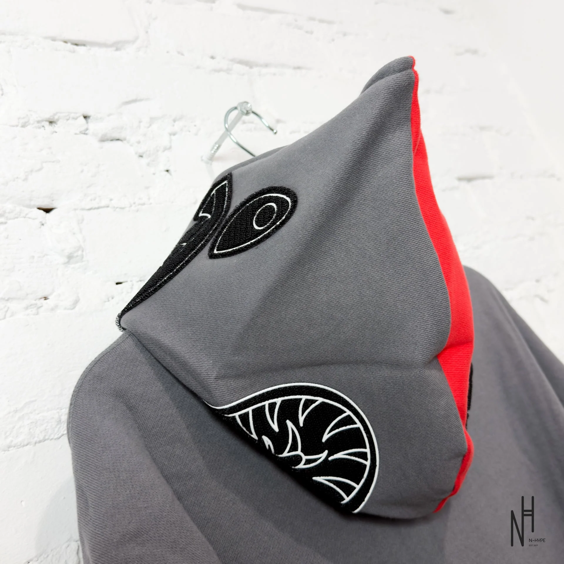 BAPE Shark Full Zip Malaysia Hoodie Gray - Image 9