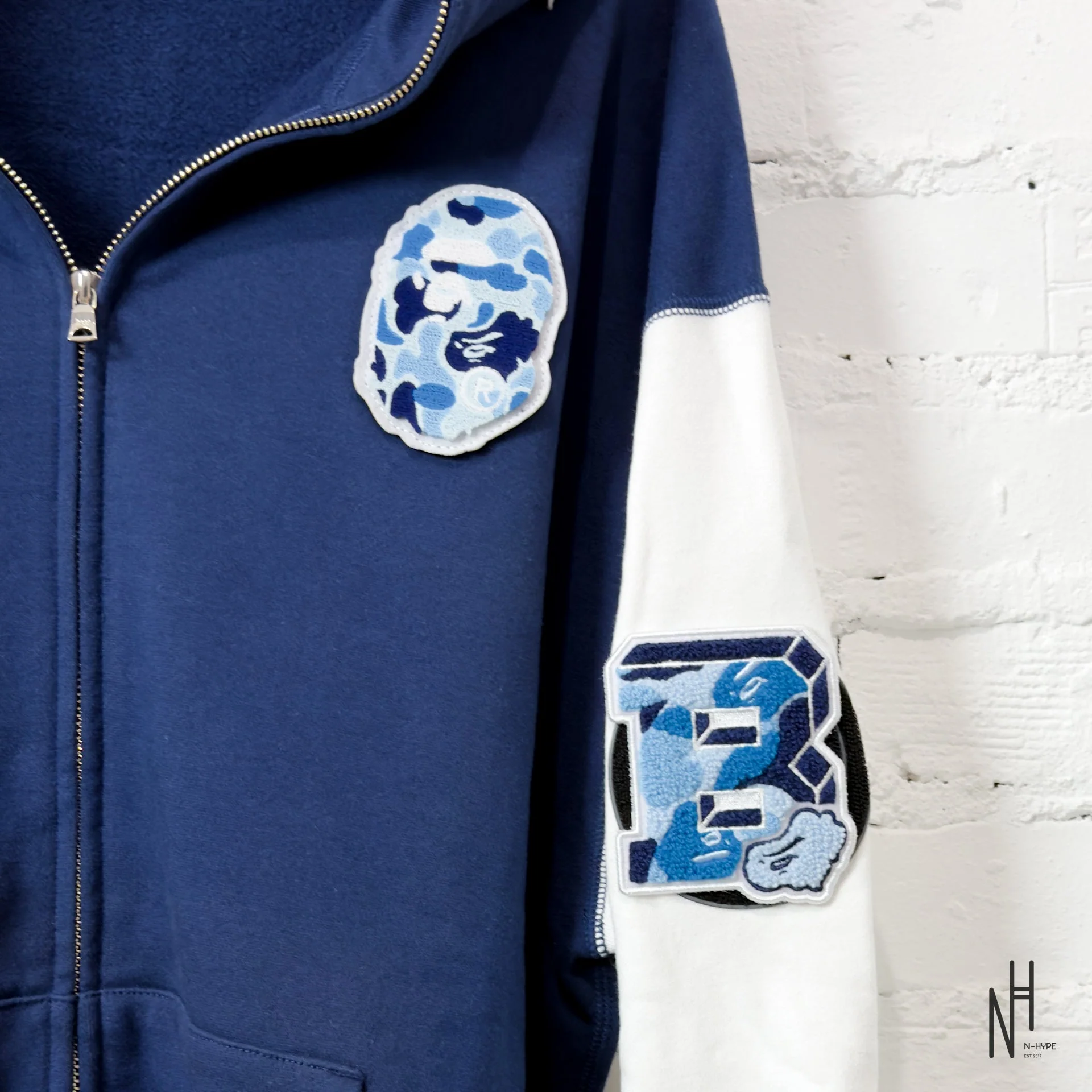 BAPE Shark Full Zip UK Hoodie Red - Image 3