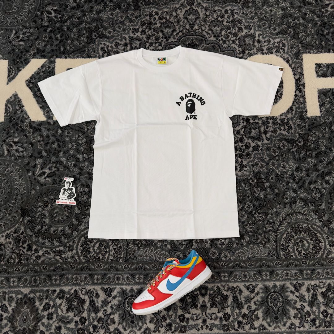 BAPE Silicon College One Point T-shirt White - Image 3