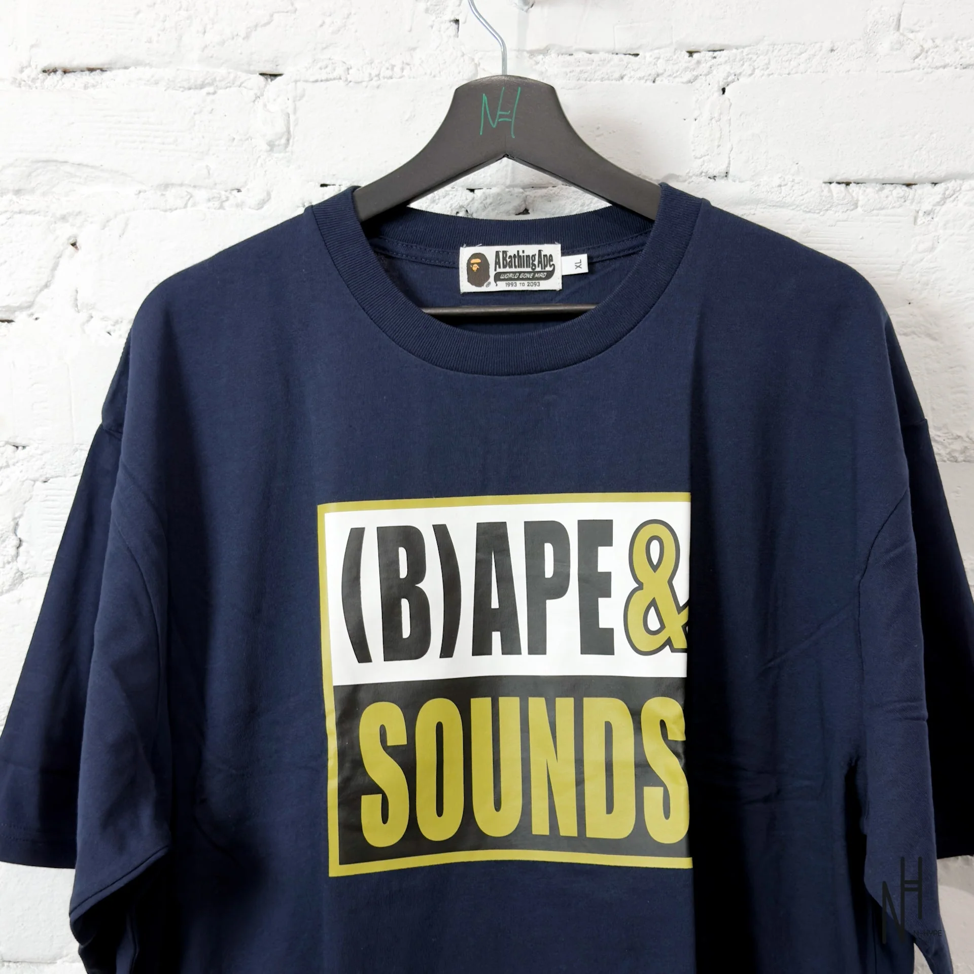 BAPE Sounds Logo Tee Navy - Image 3