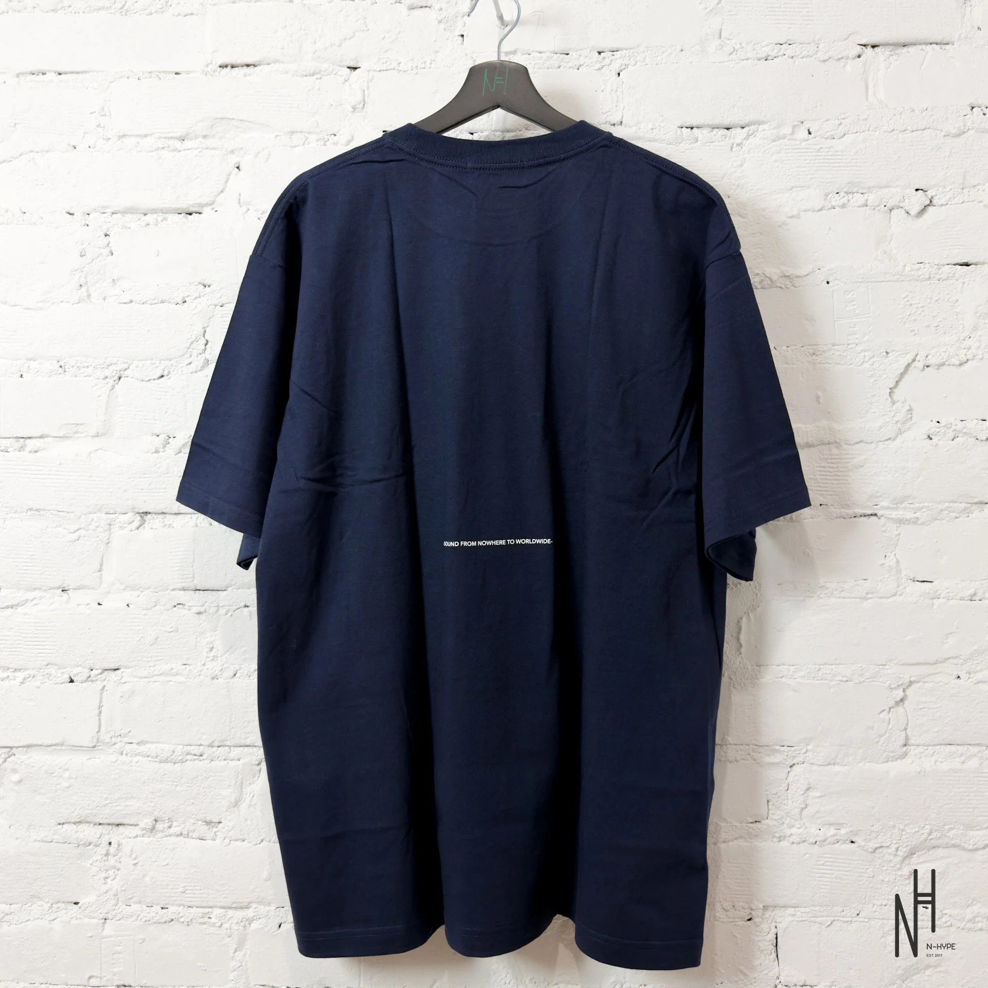 BAPE Sounds Logo Tee Navy - Image 4