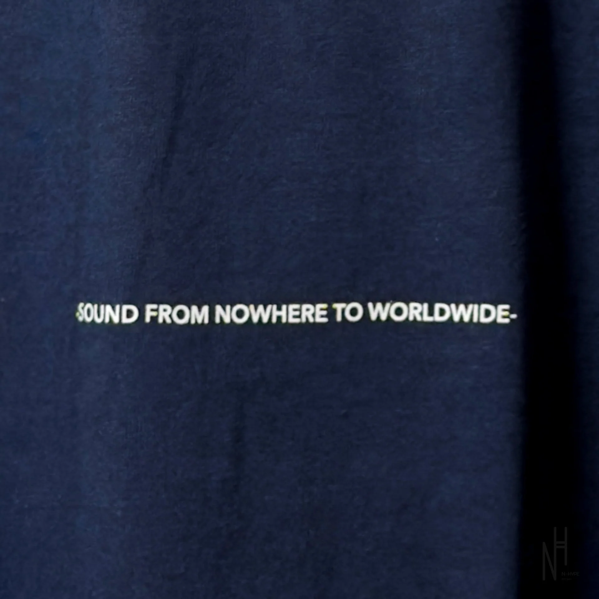 BAPE Sounds Logo Tee Navy - Image 5