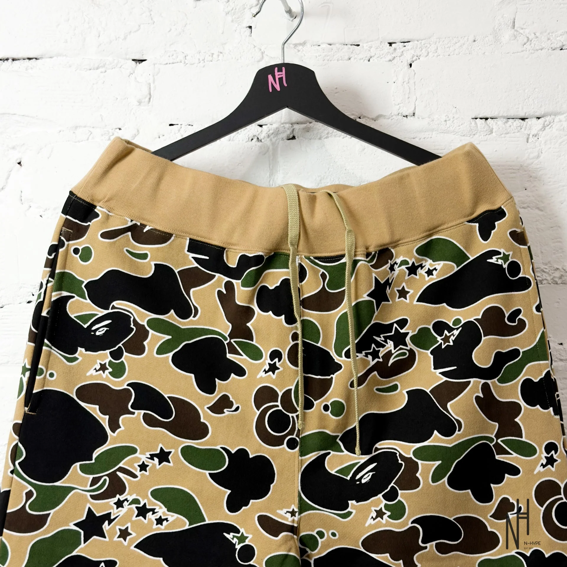 BAPE Sta Camo Sweatpants Yellow - Image 2