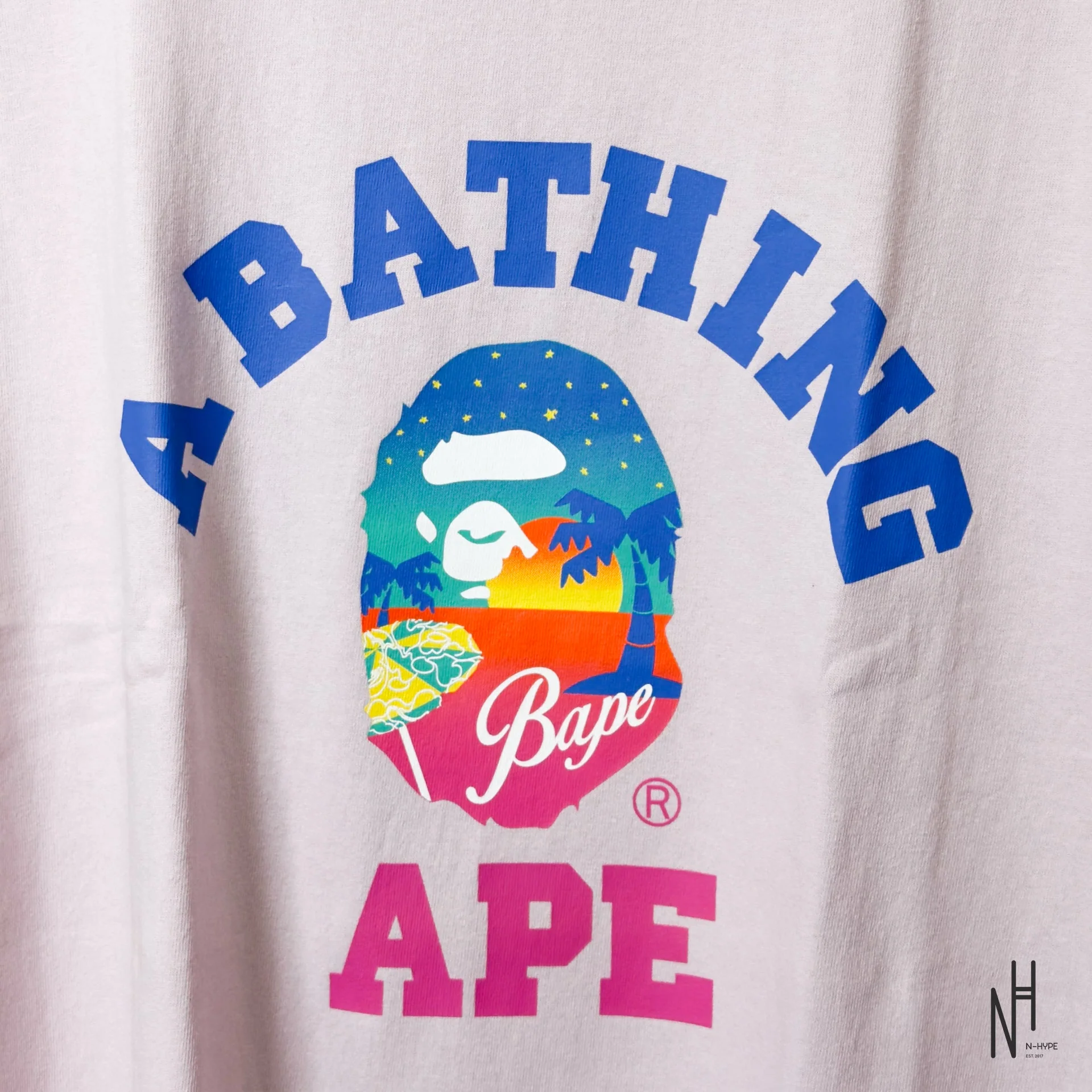 BAPE Sunset Beach Tee Purple - Image 2