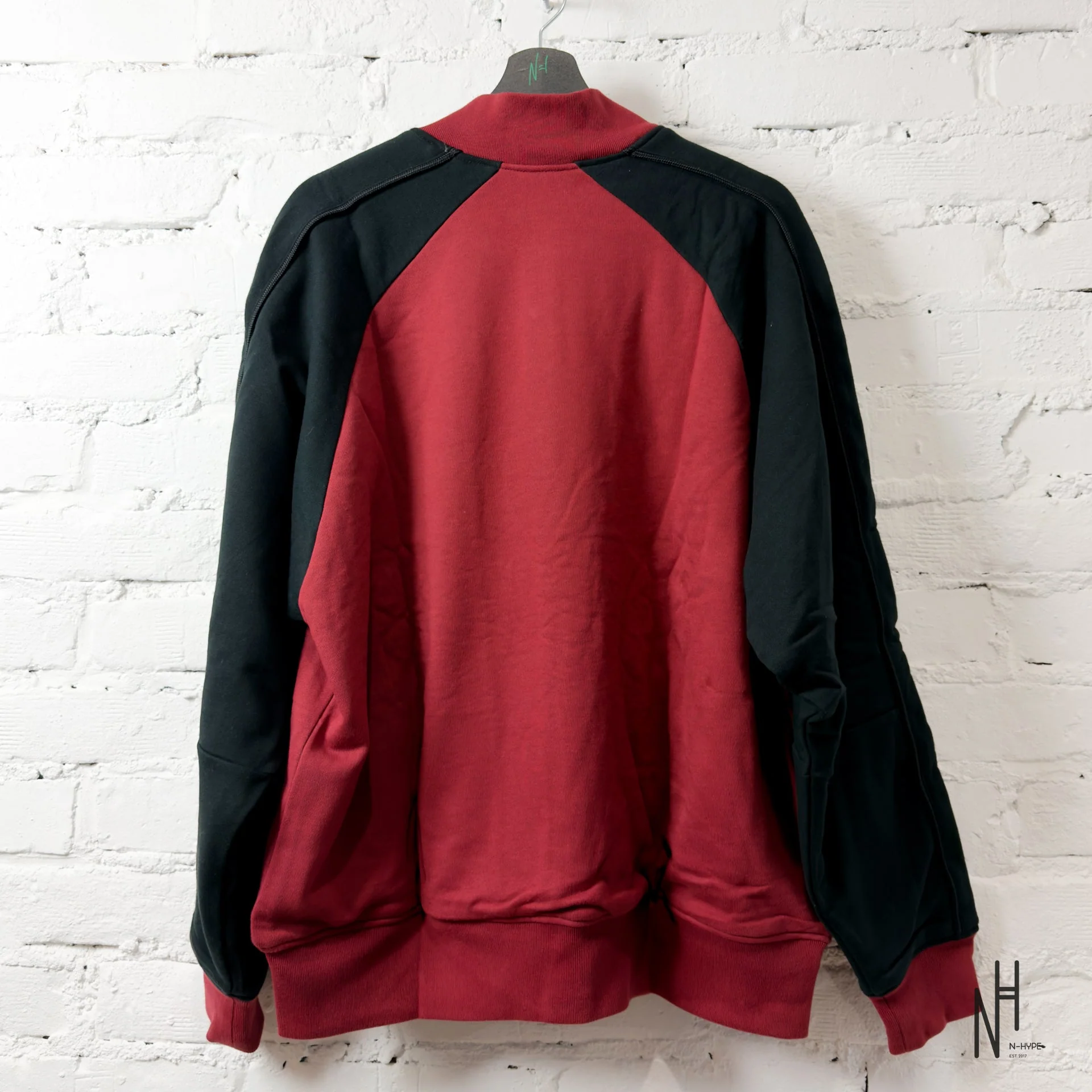 BAPE Sweat Varsity Jacket Burgundy - Image 5