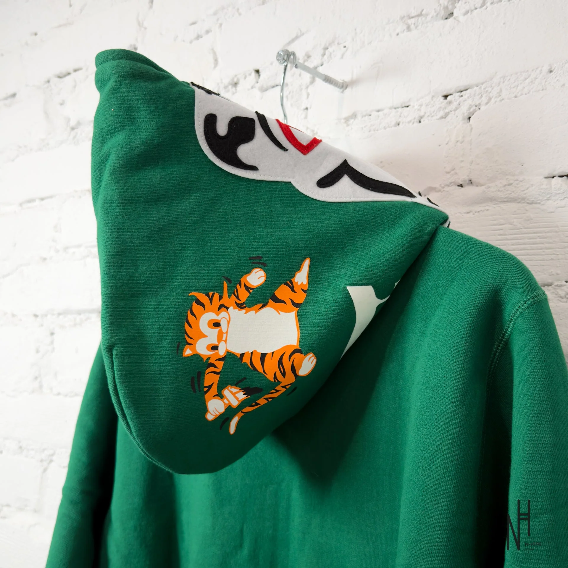 BAPE Tiger Full Zip Hoodie (FW23) Green - Image 6