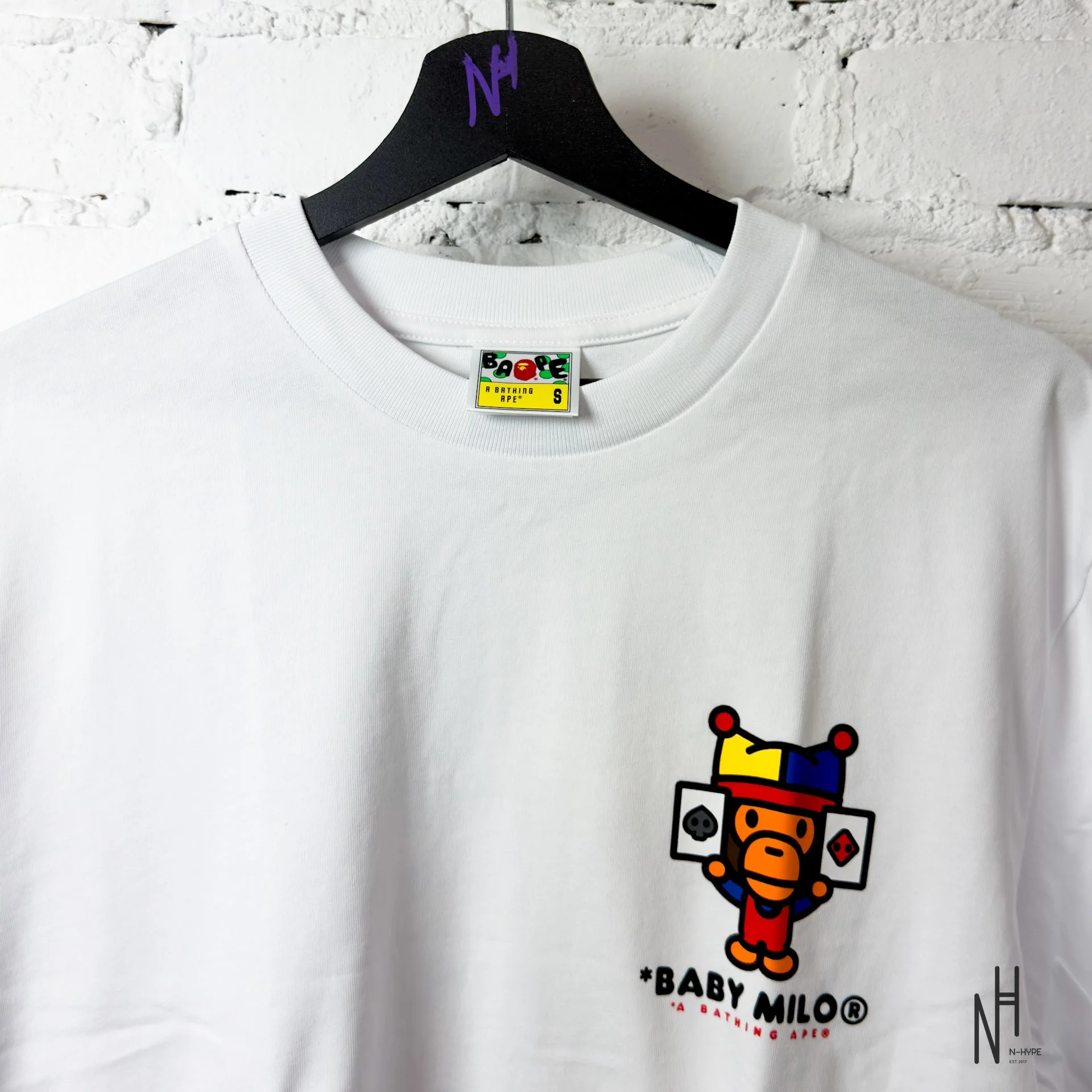 Bape x ComplexCon Baby Milo Joker White Tee - Image 2
