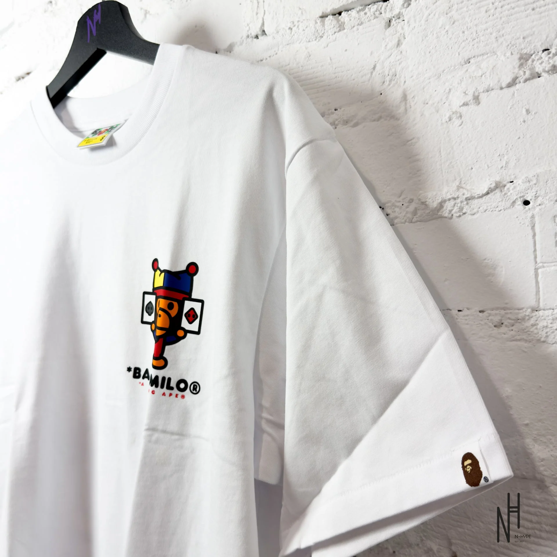 Bape x ComplexCon Baby Milo Joker White Tee - Image 3