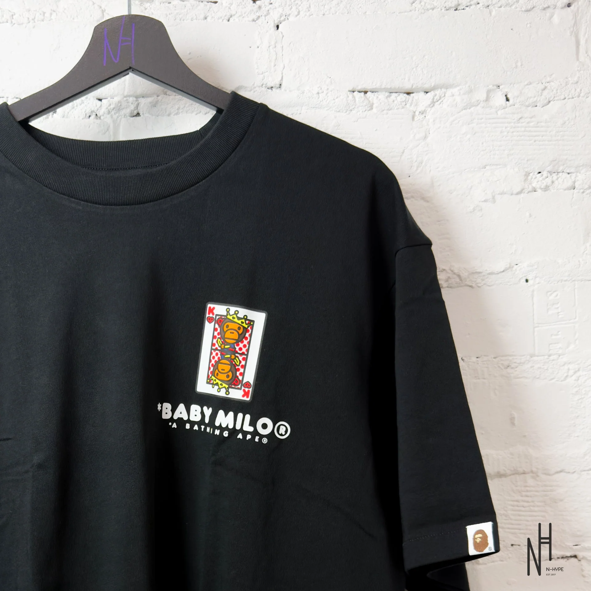 Bape x ComplexCon Baby Milo Las Vegas Black Tee - Image 2