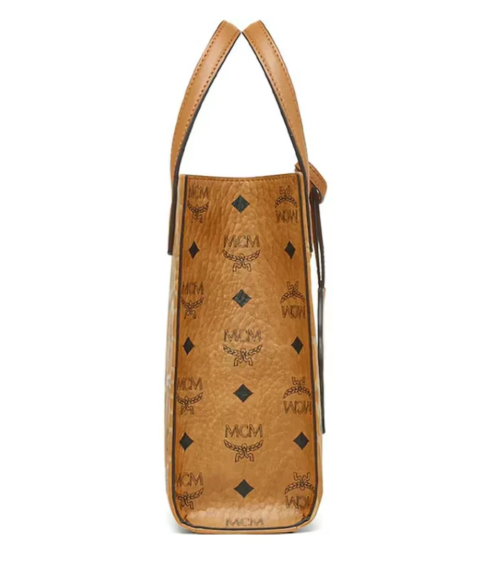 BAPE x MCM Mini Tote Bag Beige - Image 2