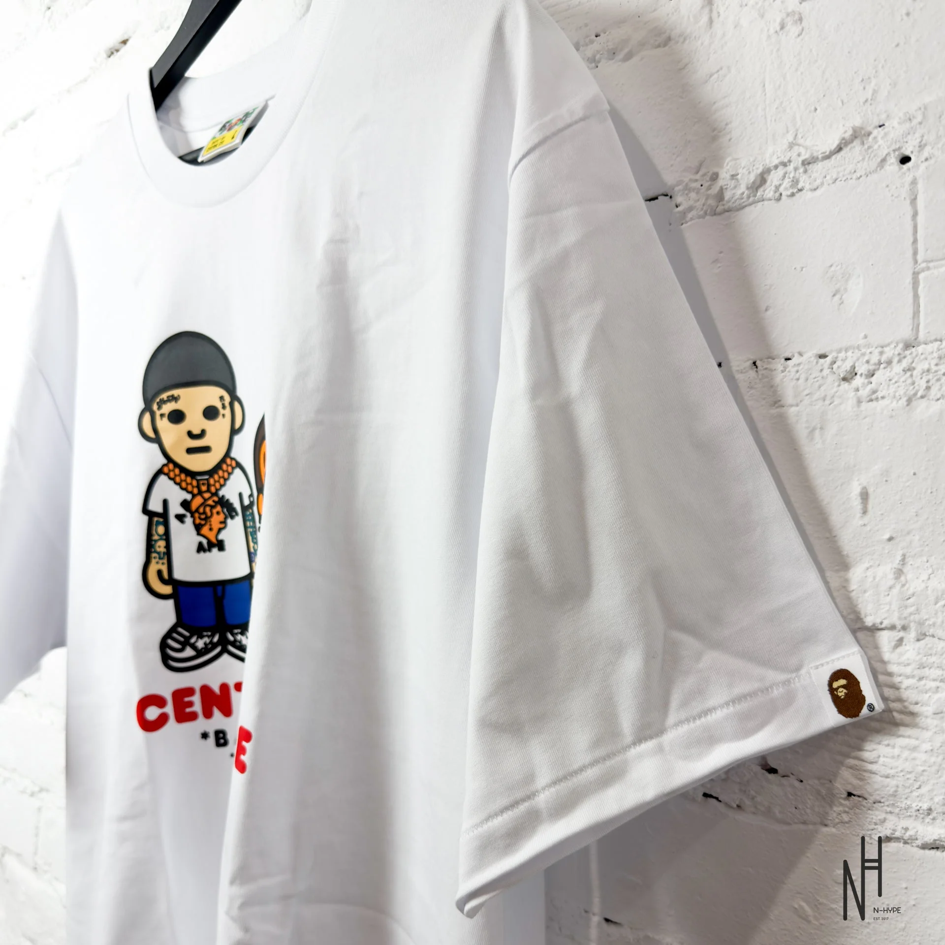 Bape x Spotify by Central Cee Baby Milo Relaxed White Tee - Image 3