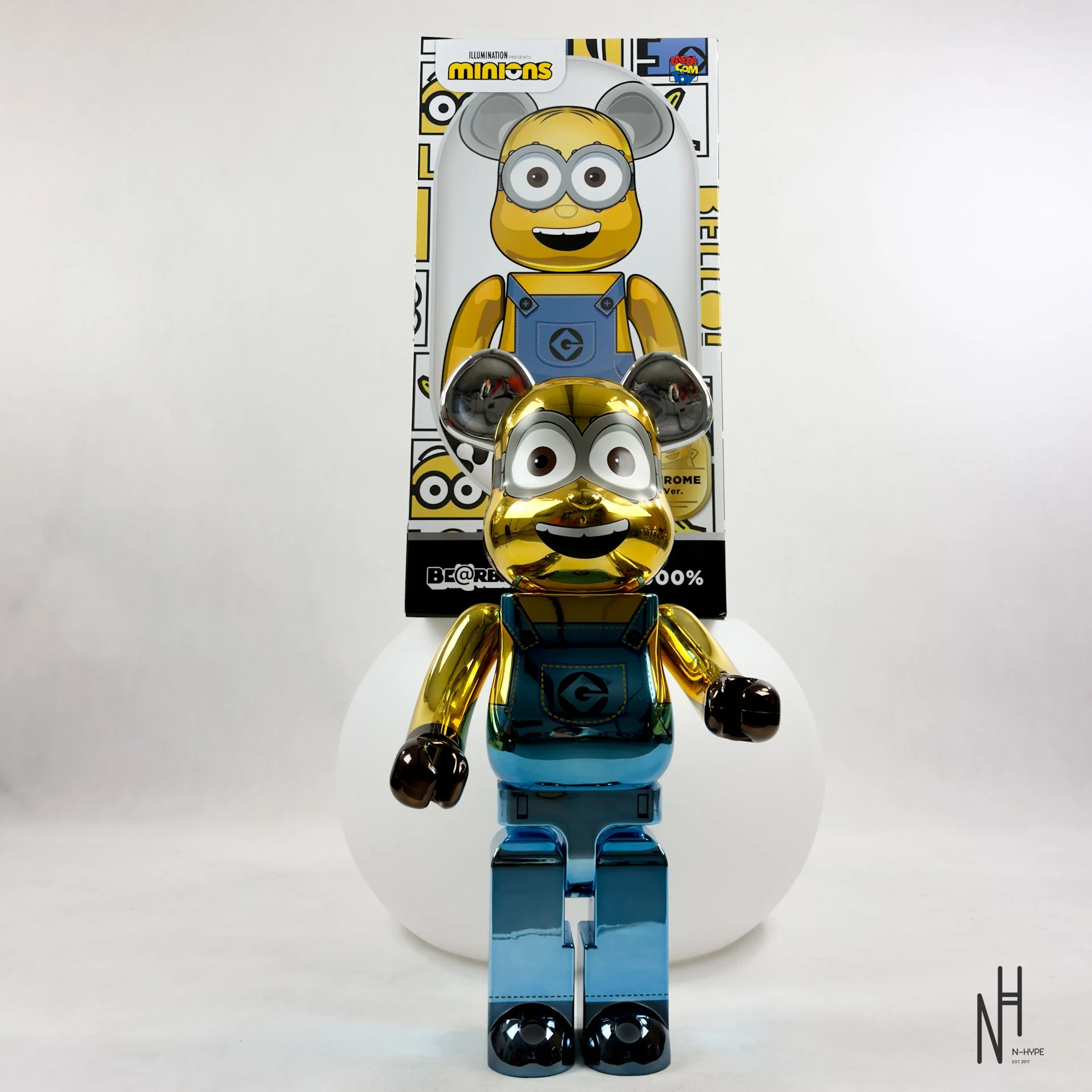 Bearbrick DAVE 1000% CHROME Ver. - Image 5