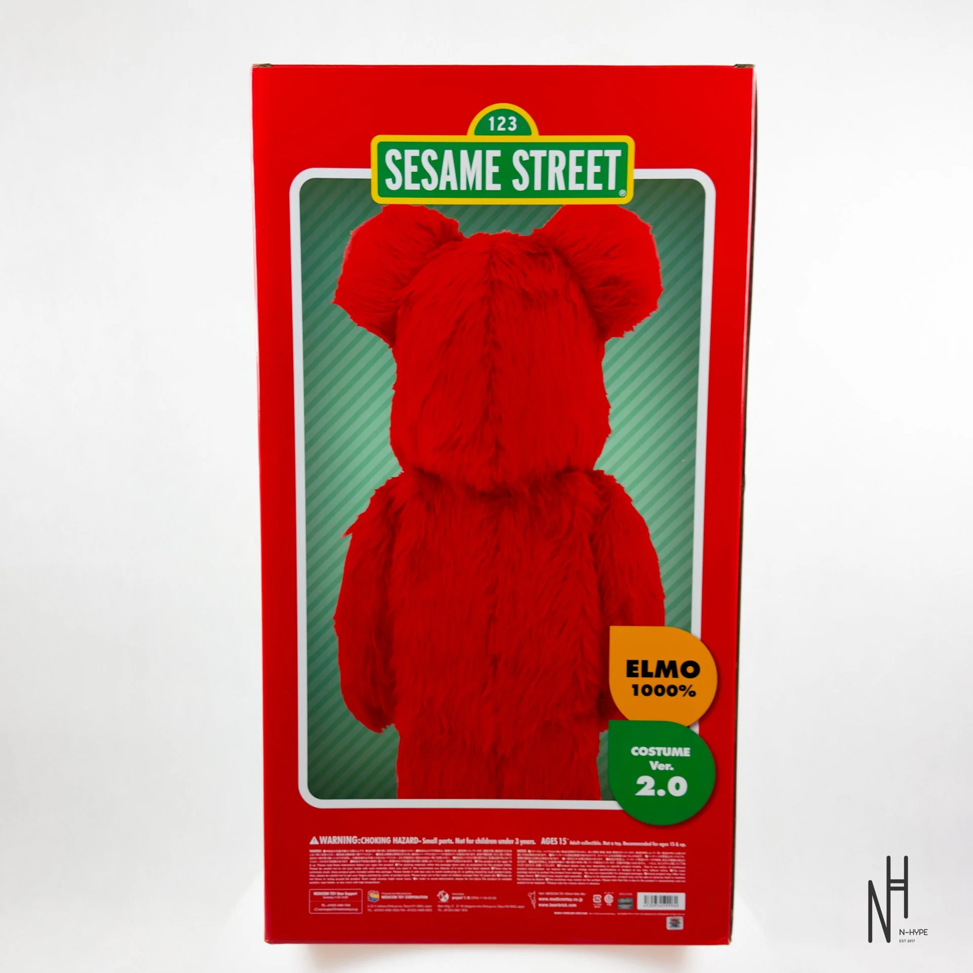 Bearbrick x Sesame Street Elmo Costume Ver. 2 1000% - Image 9