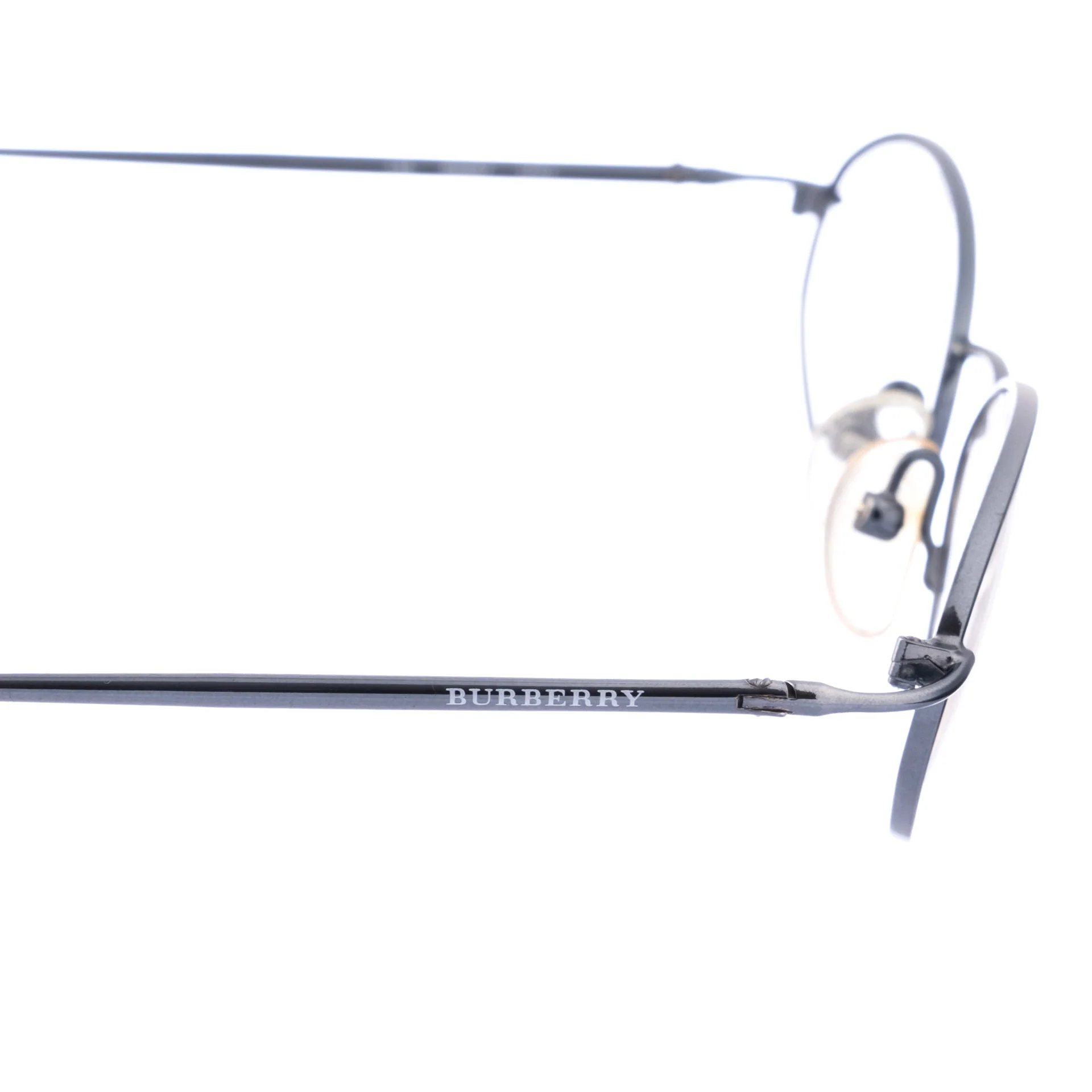 Burberry 00s Blue Silver Oval Glasses - Image 3