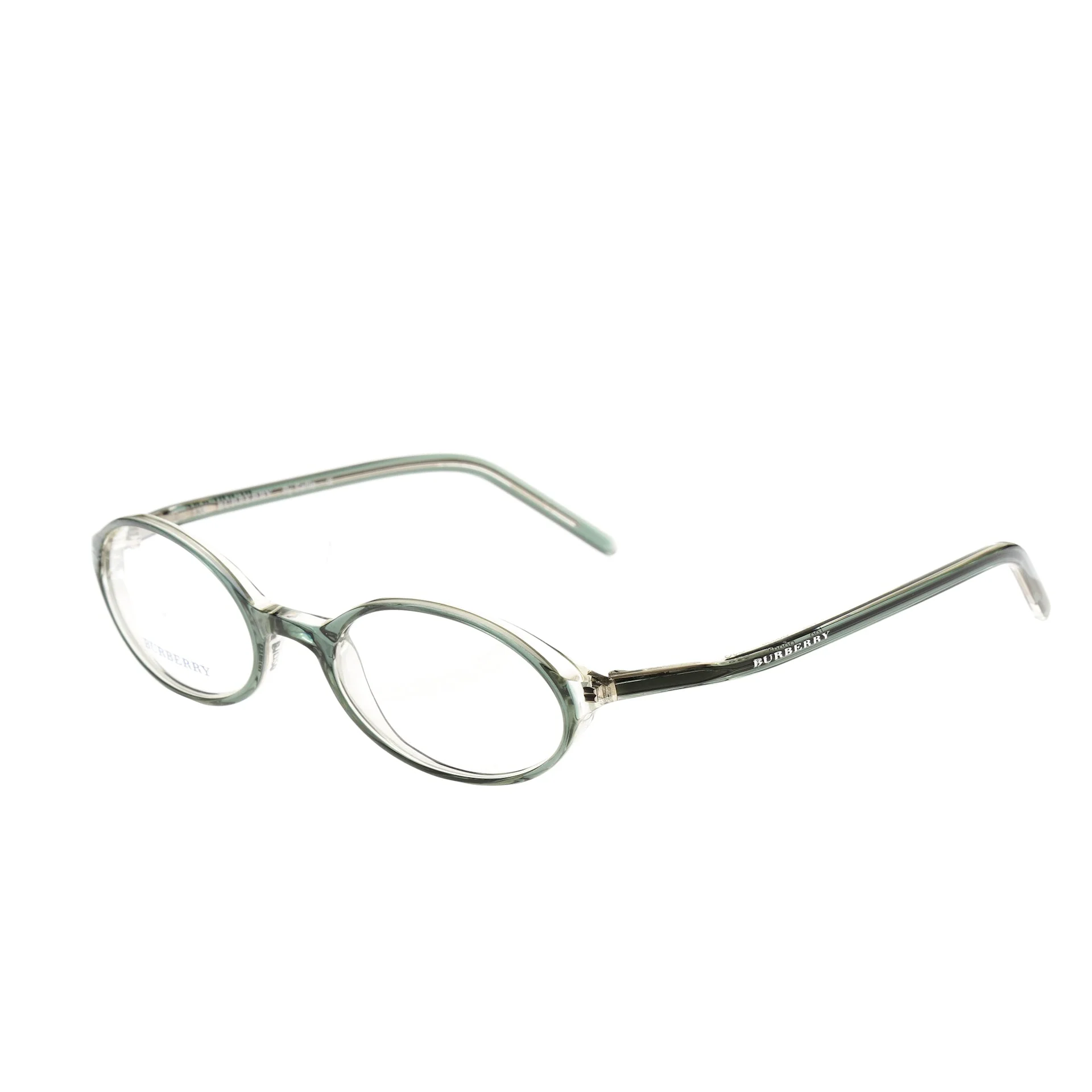 Burberry ’90s Bottle Green Oval Glasses - Image 2