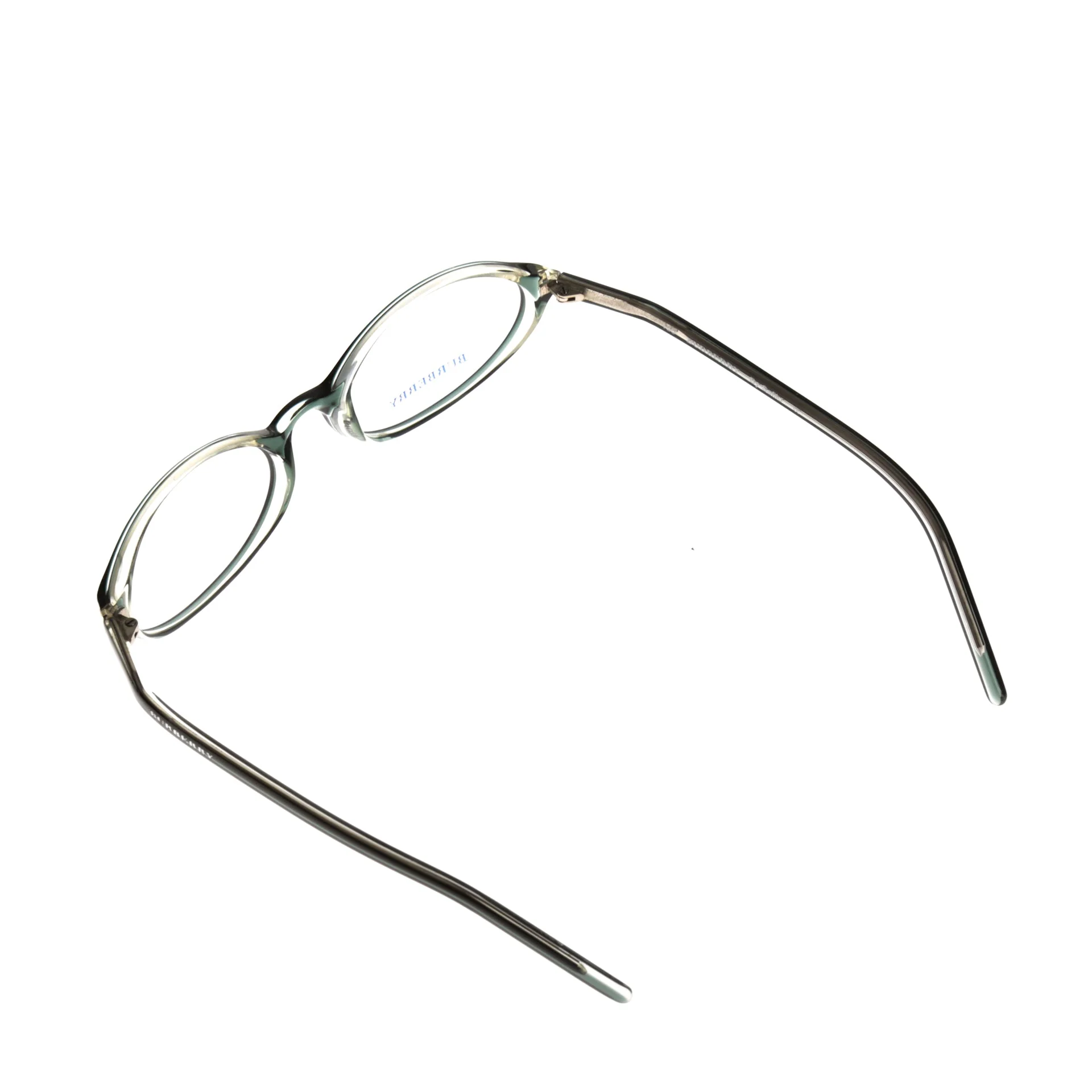 Burberry ’90s Bottle Green Oval Glasses - Image 3