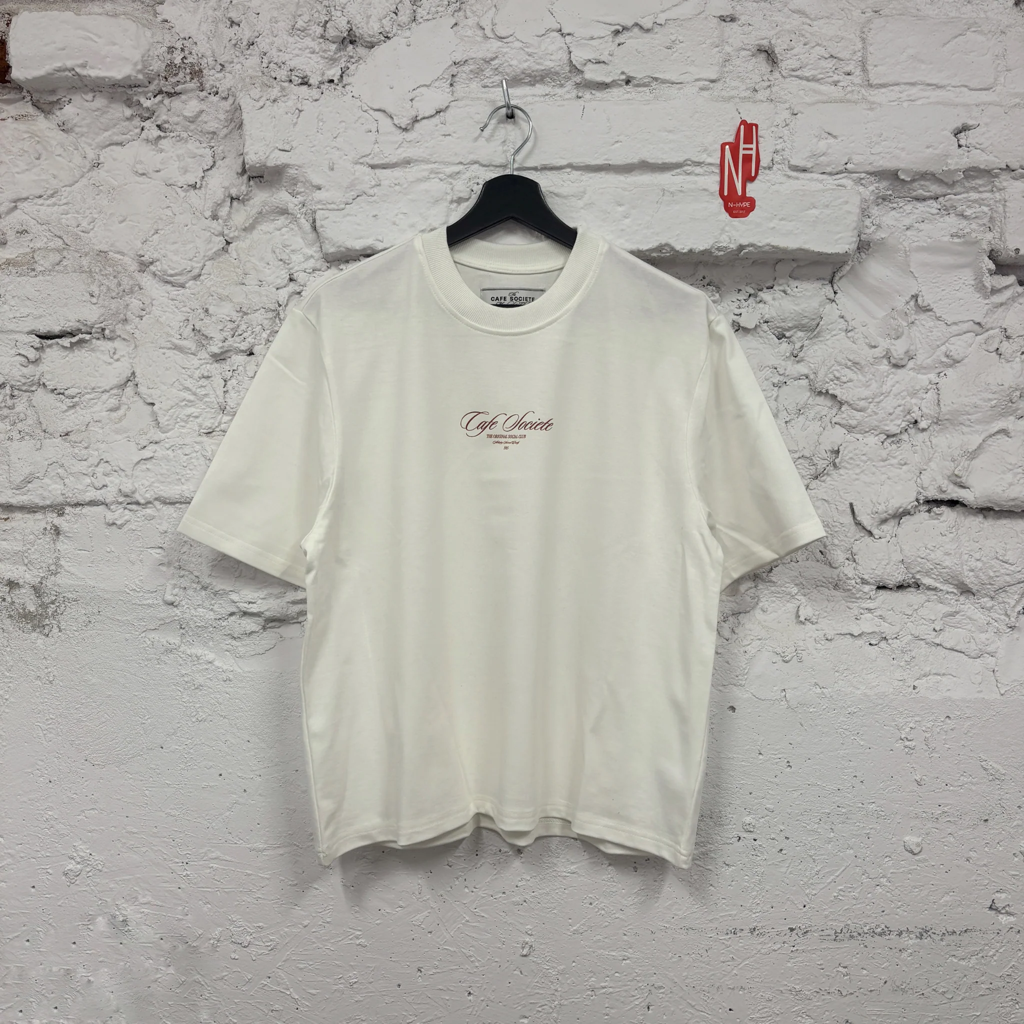 Cafe Societe Cropped T-shirt Reservation (White) - Image 2
