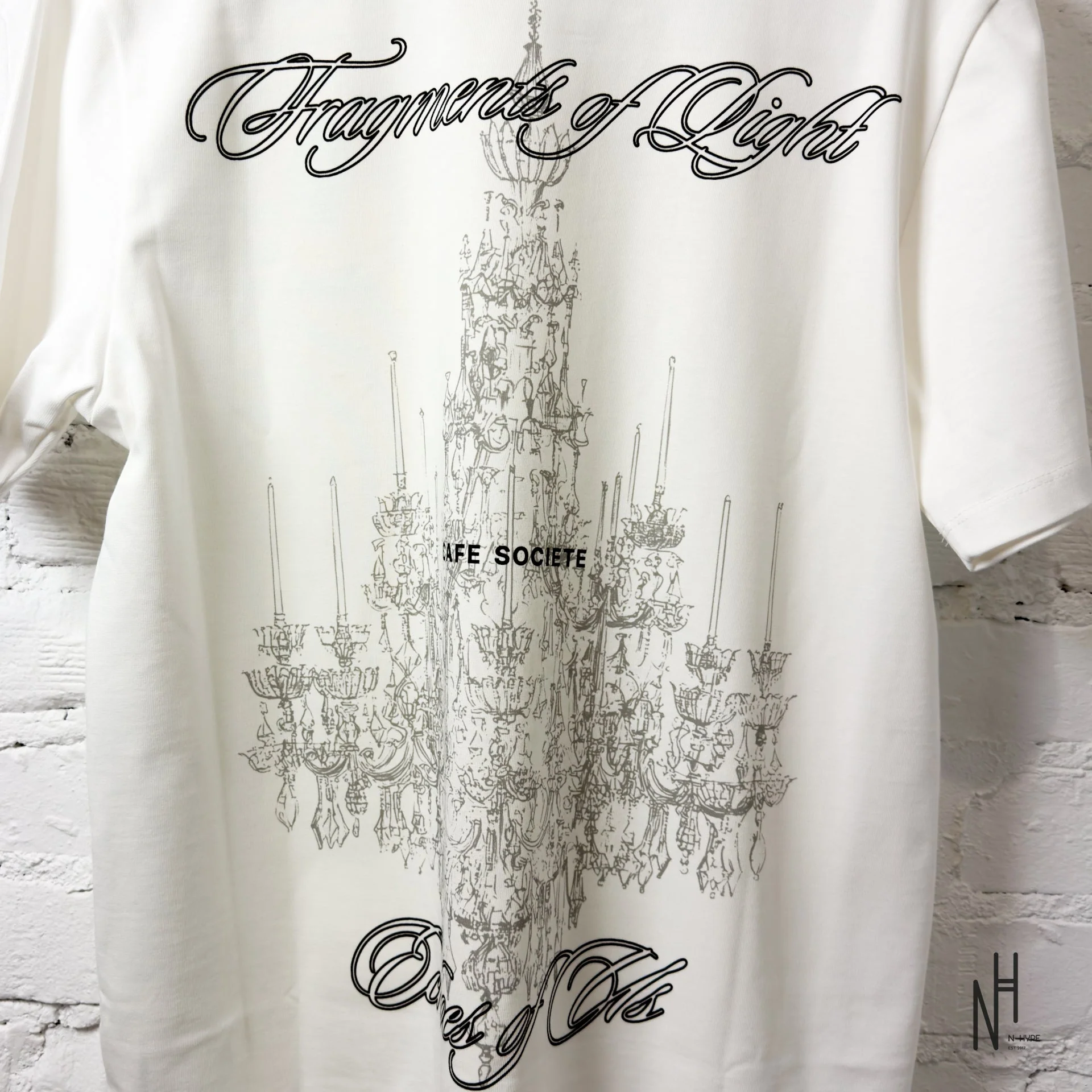 Cafe Societe T-shirt Chandalier (White) - Image 4