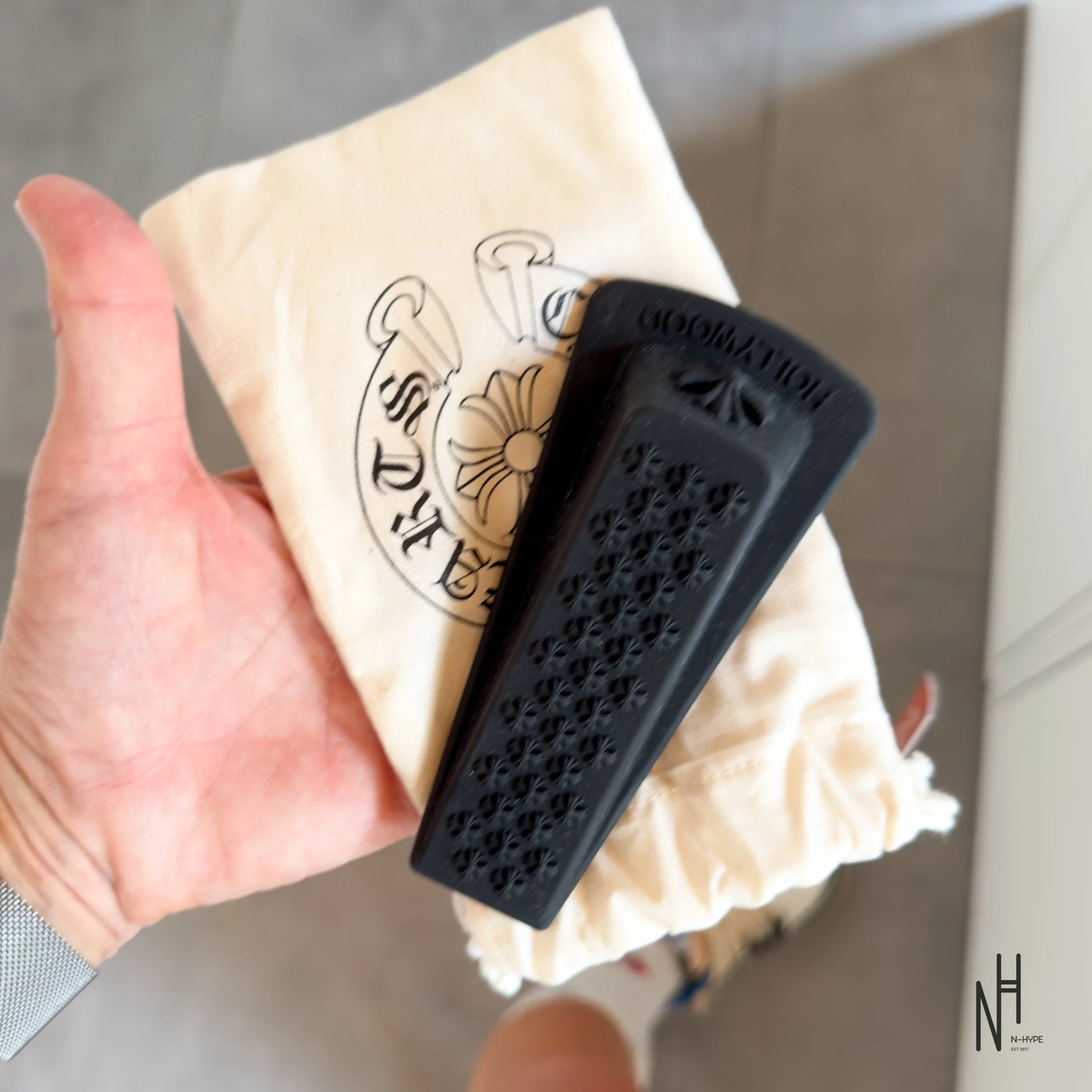 Chrome Hearts Black Cross Doorstop - Image 3